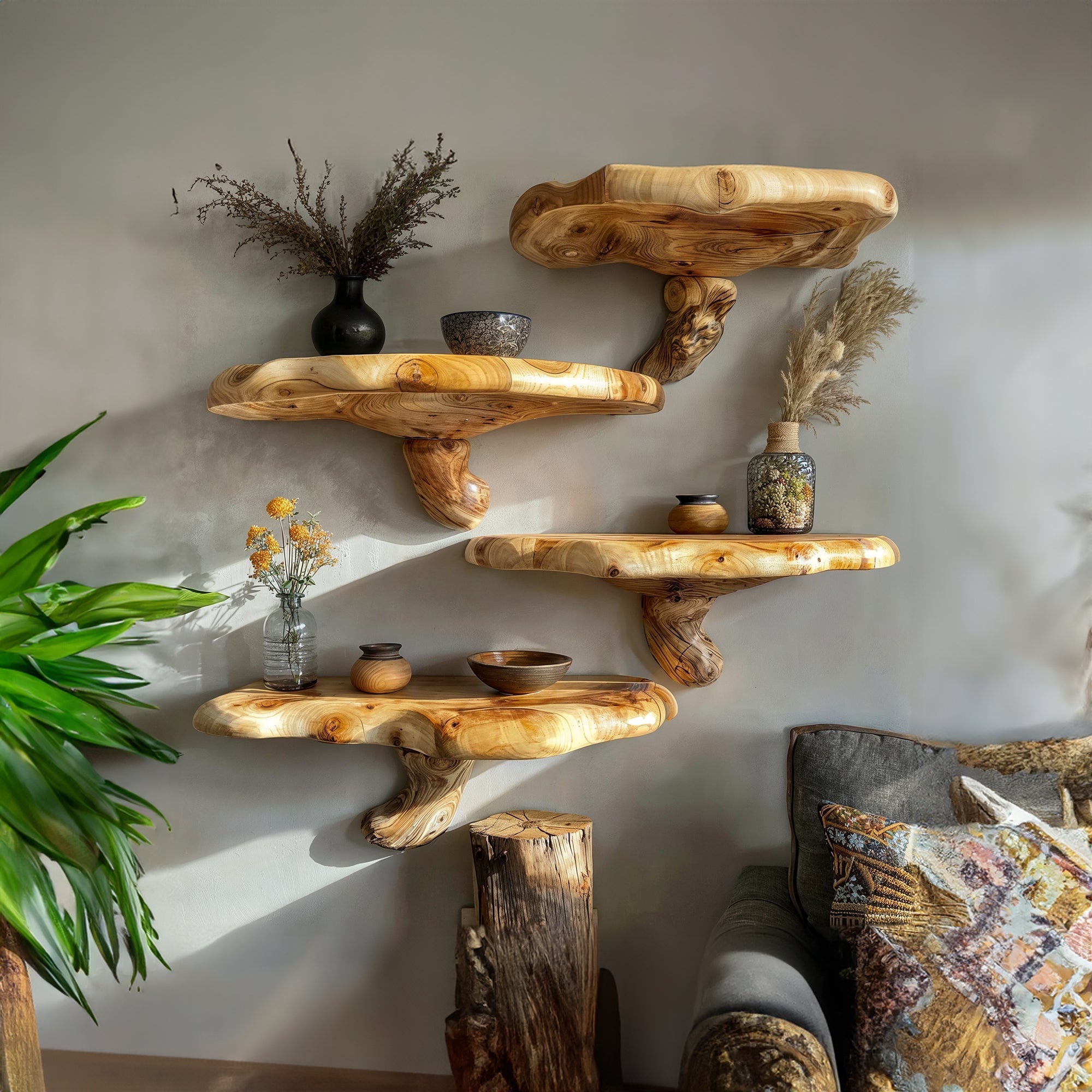 Mushroom Floating Shelf Unique Decor SILDTMR002