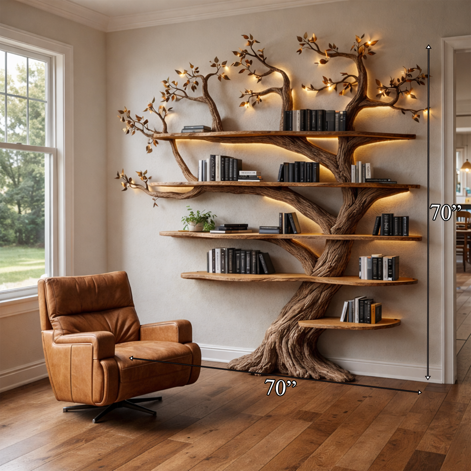 Handcrafted Living Room Interior Sculptural Wall Statement Design SINLKITB688