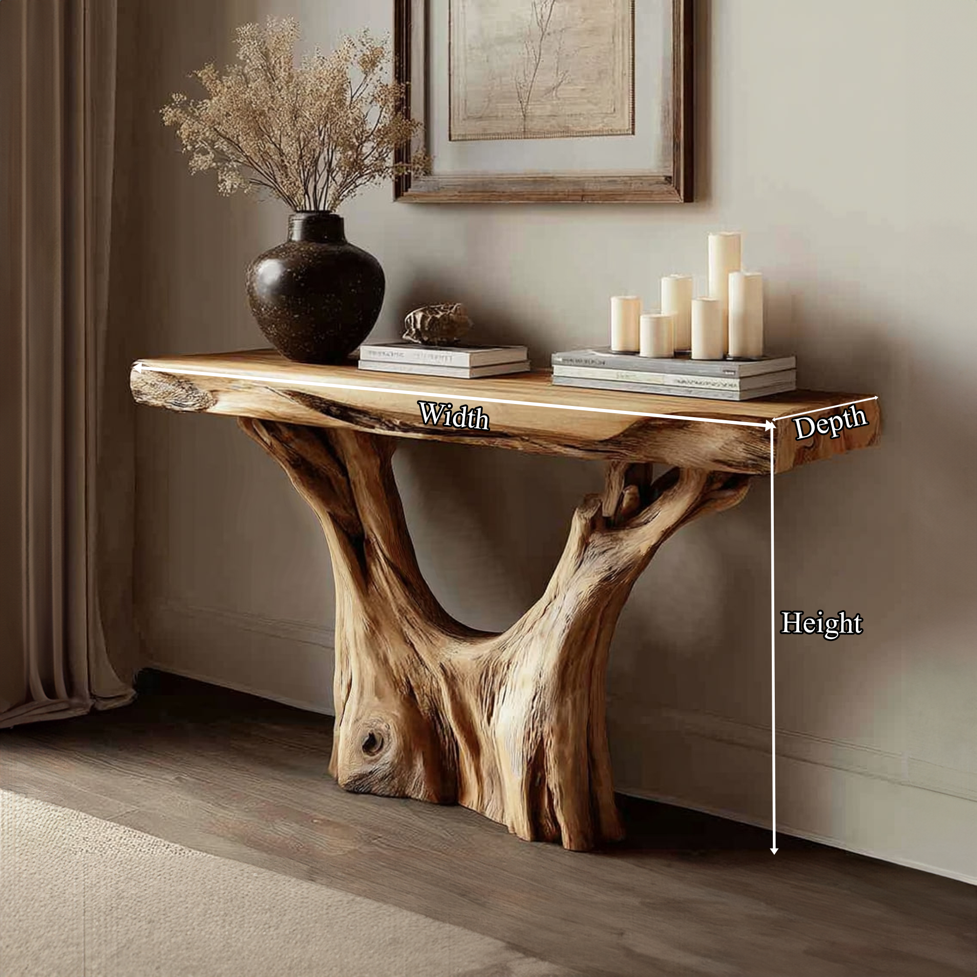 Rustic Console Table Hallway Or Entryway SINLKICS246