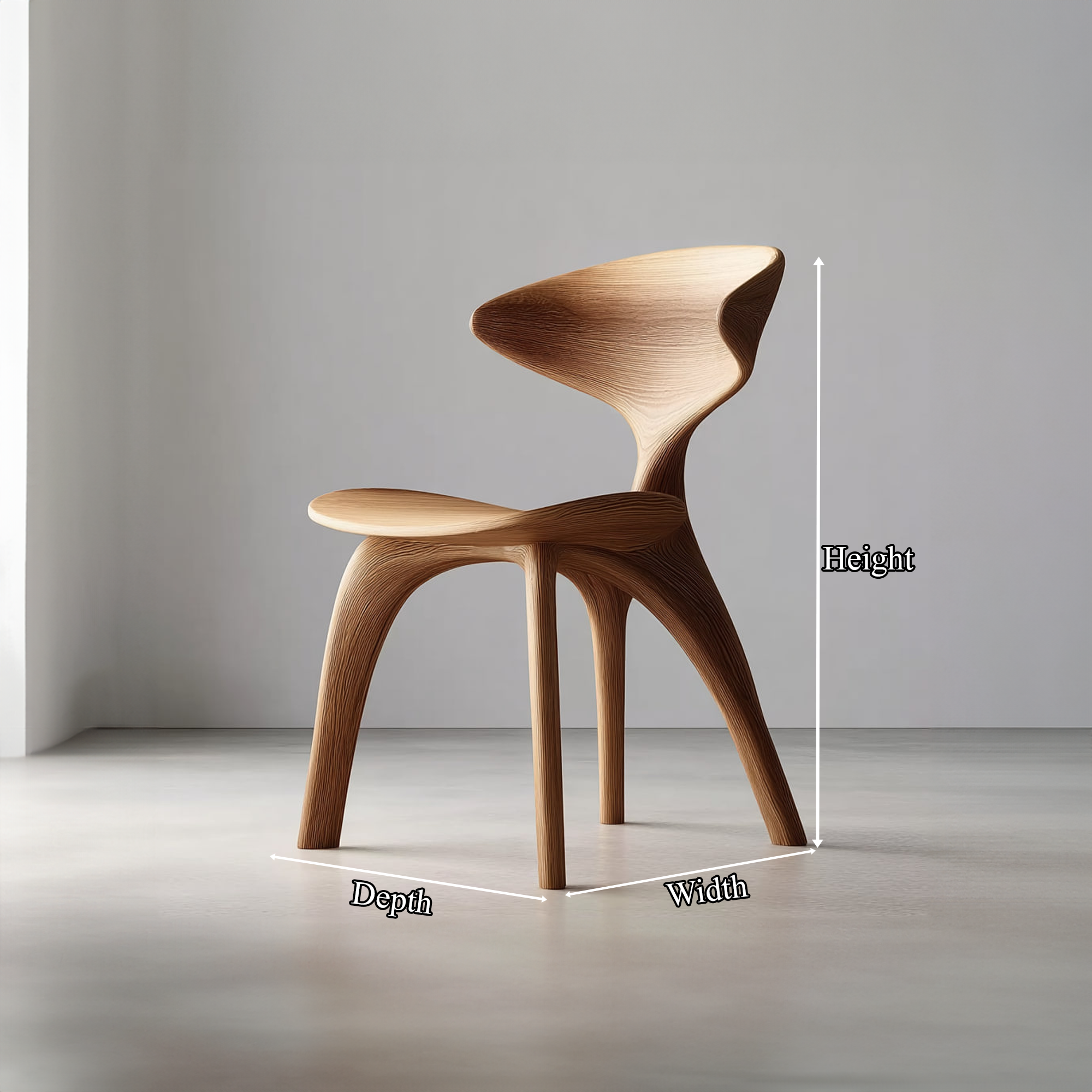 Organic Modern Artistic Chair Living Room Or Bedroom SINLKIWC007