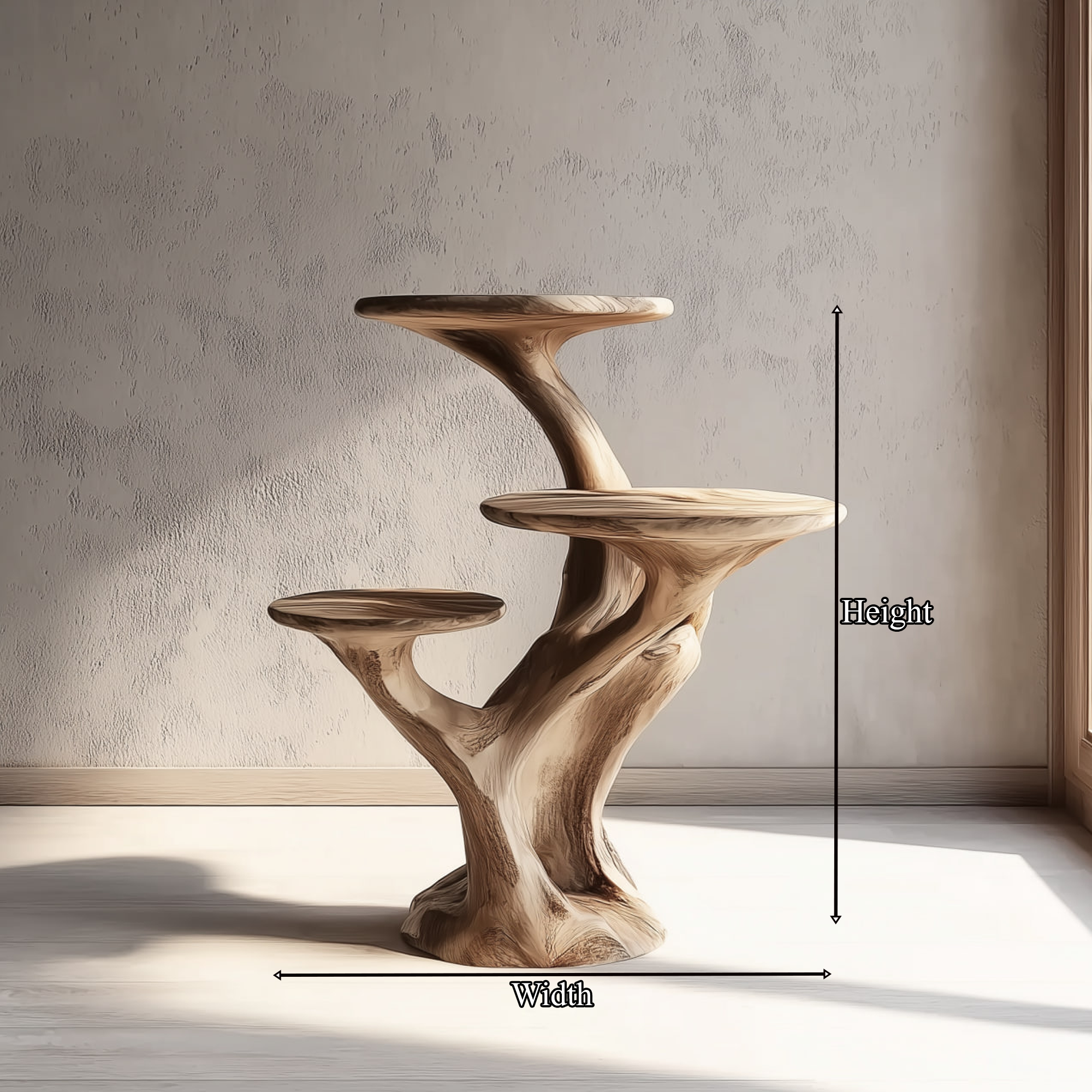 Rustic Side Table Reading Nook SINLKIBT112