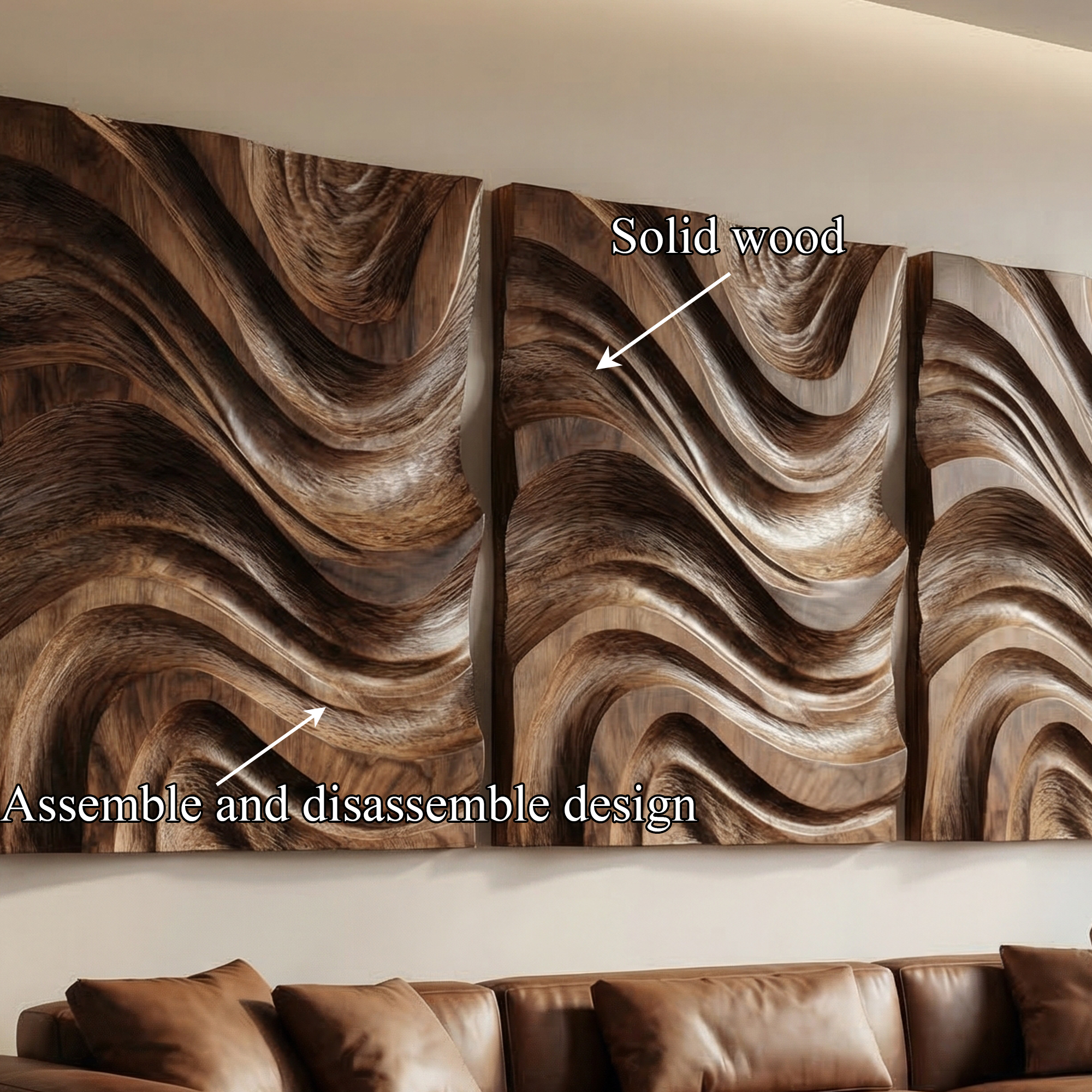 Modern Abstract Wall Art Living Room And Bedroom SINLKIWD042