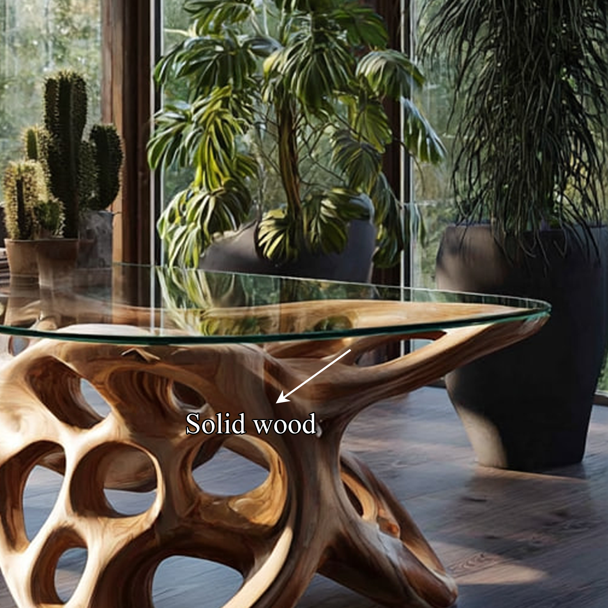 Mid Century Artistic Center Table Living Room SINLKICF111