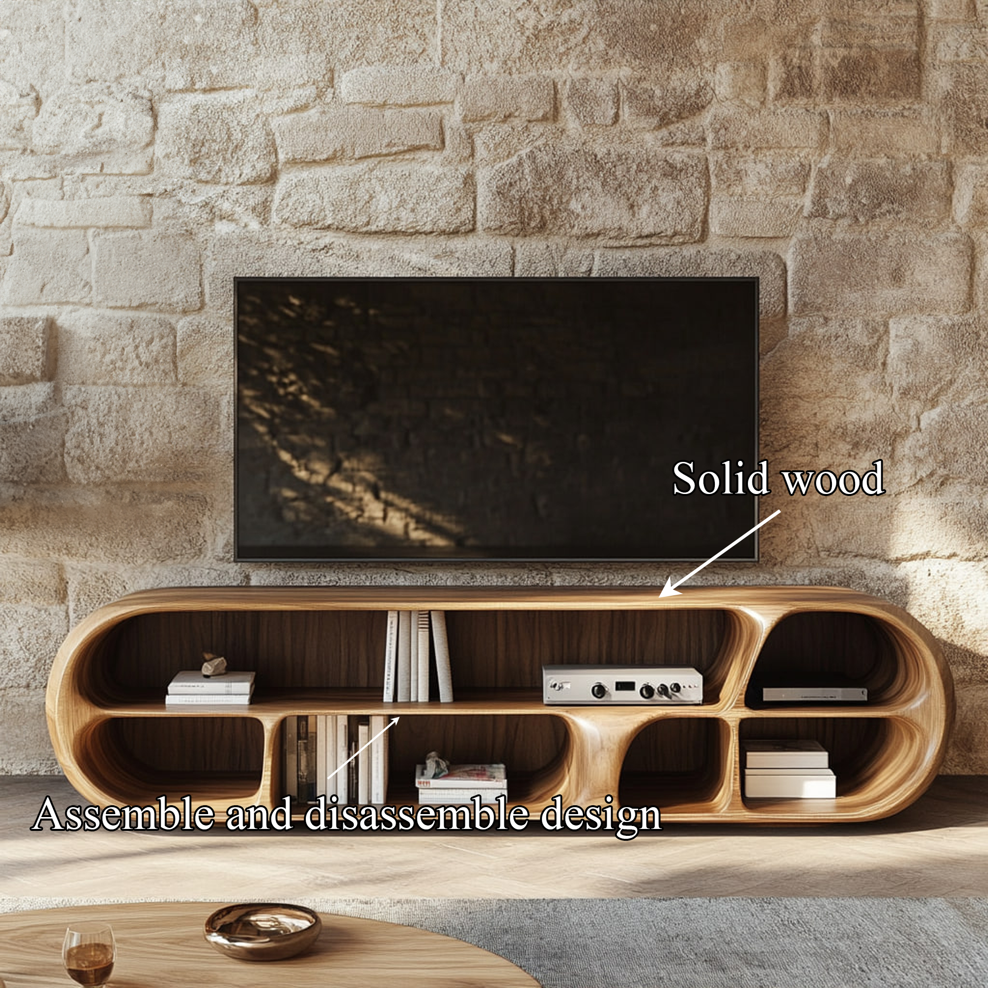 Organic Modern TV Cabinet Living Room Or Bedroom SINLKISC311