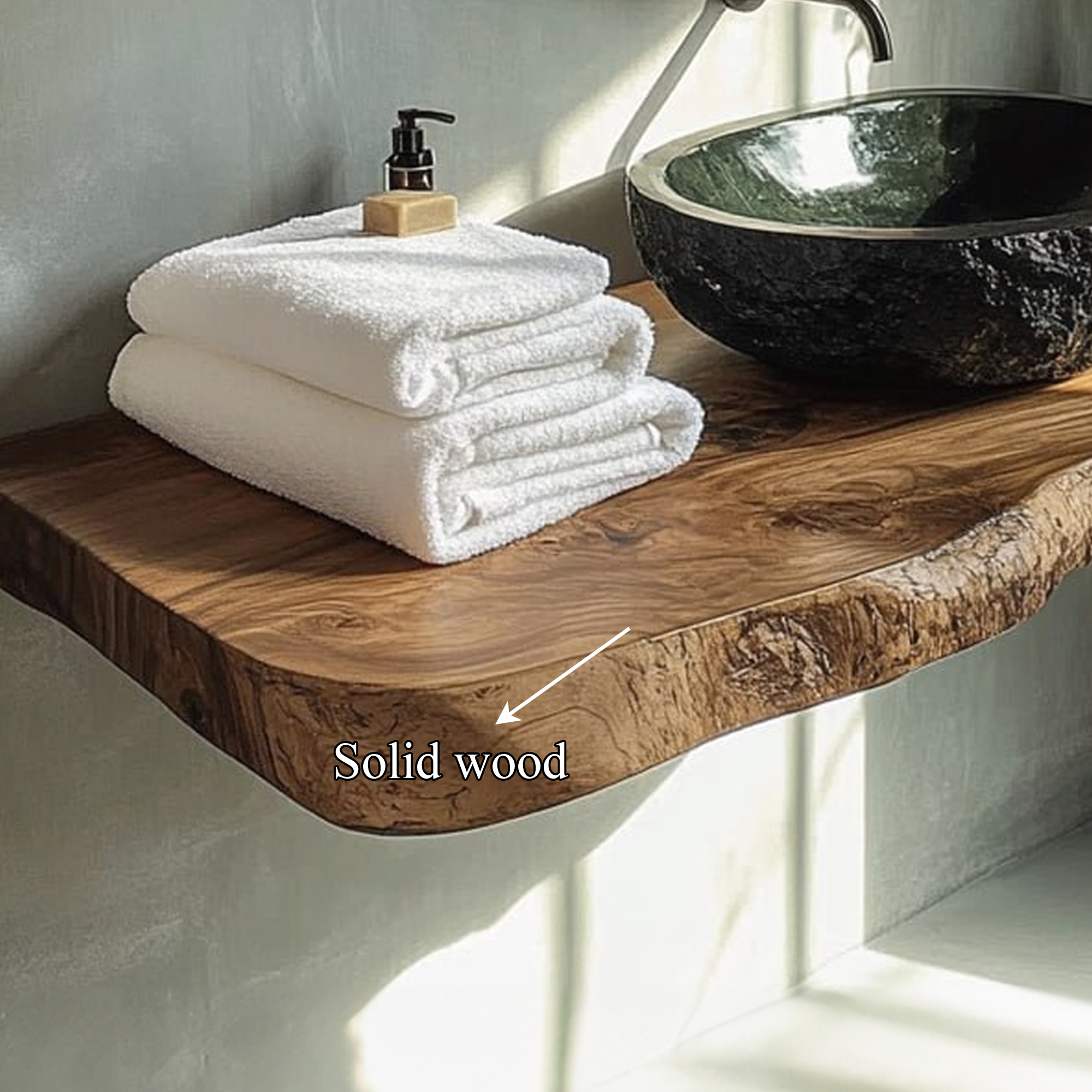Rustic Stone Basin Vanity Bathroom SINLBRV114