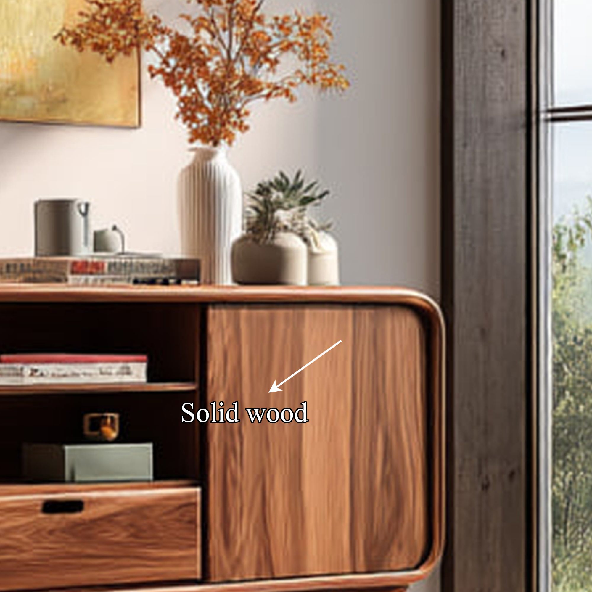 Mid Century Modern Wood Bookshelf Living Room Or Home Office SINLKISC251