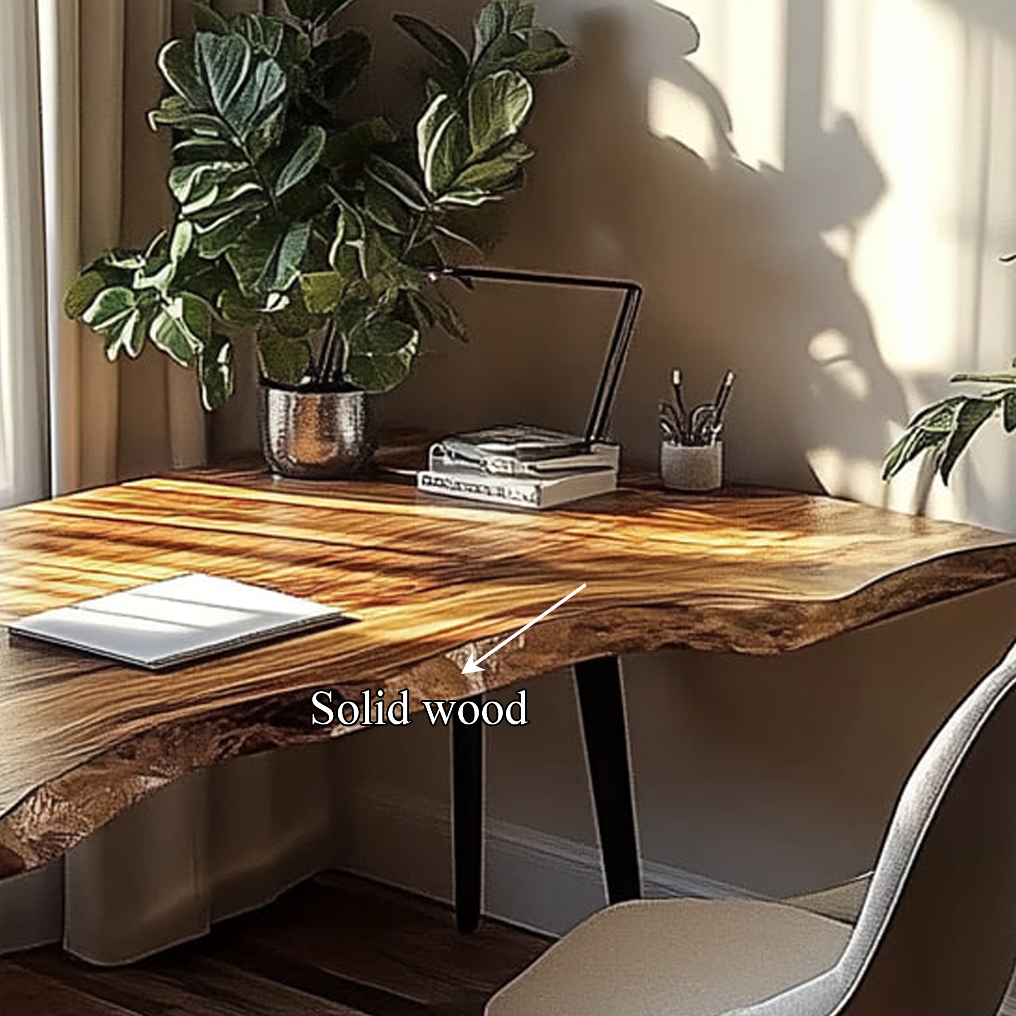 Rustic Computer Desk Reading Room And Study Area SINLKIDK026
