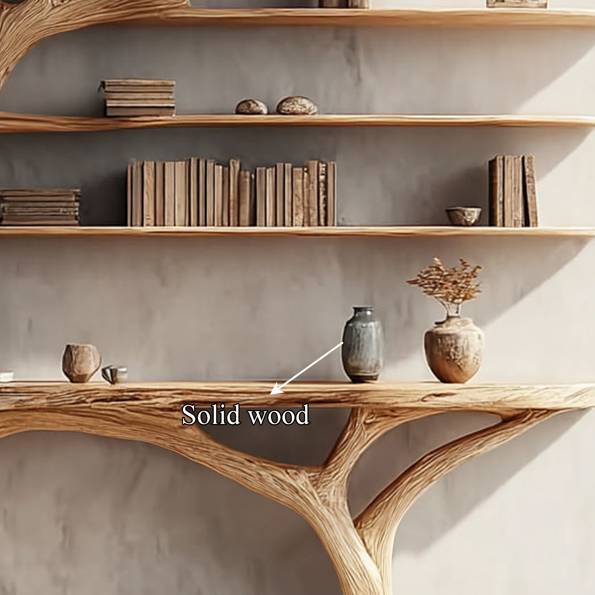 Rustic Console Table Tree Design Entryway SINLKICS300