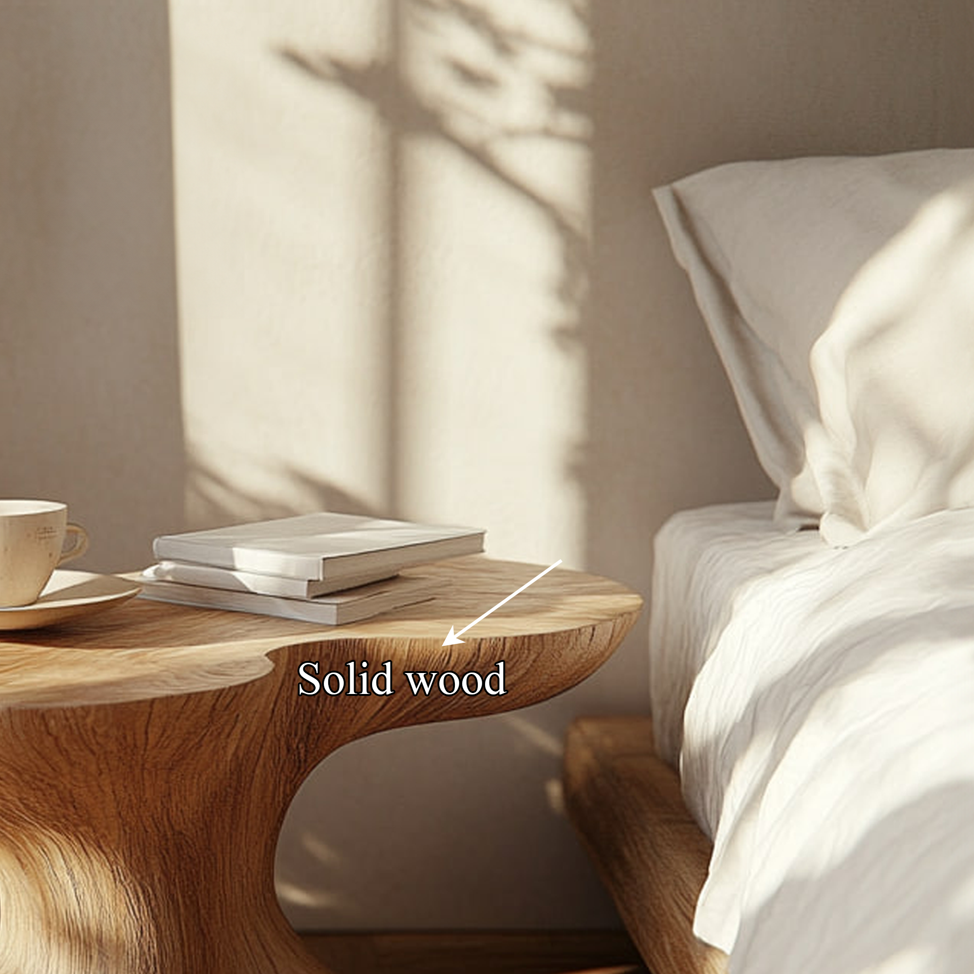 Rustic Bedside Table Modern Bedroom SINLKIBT169