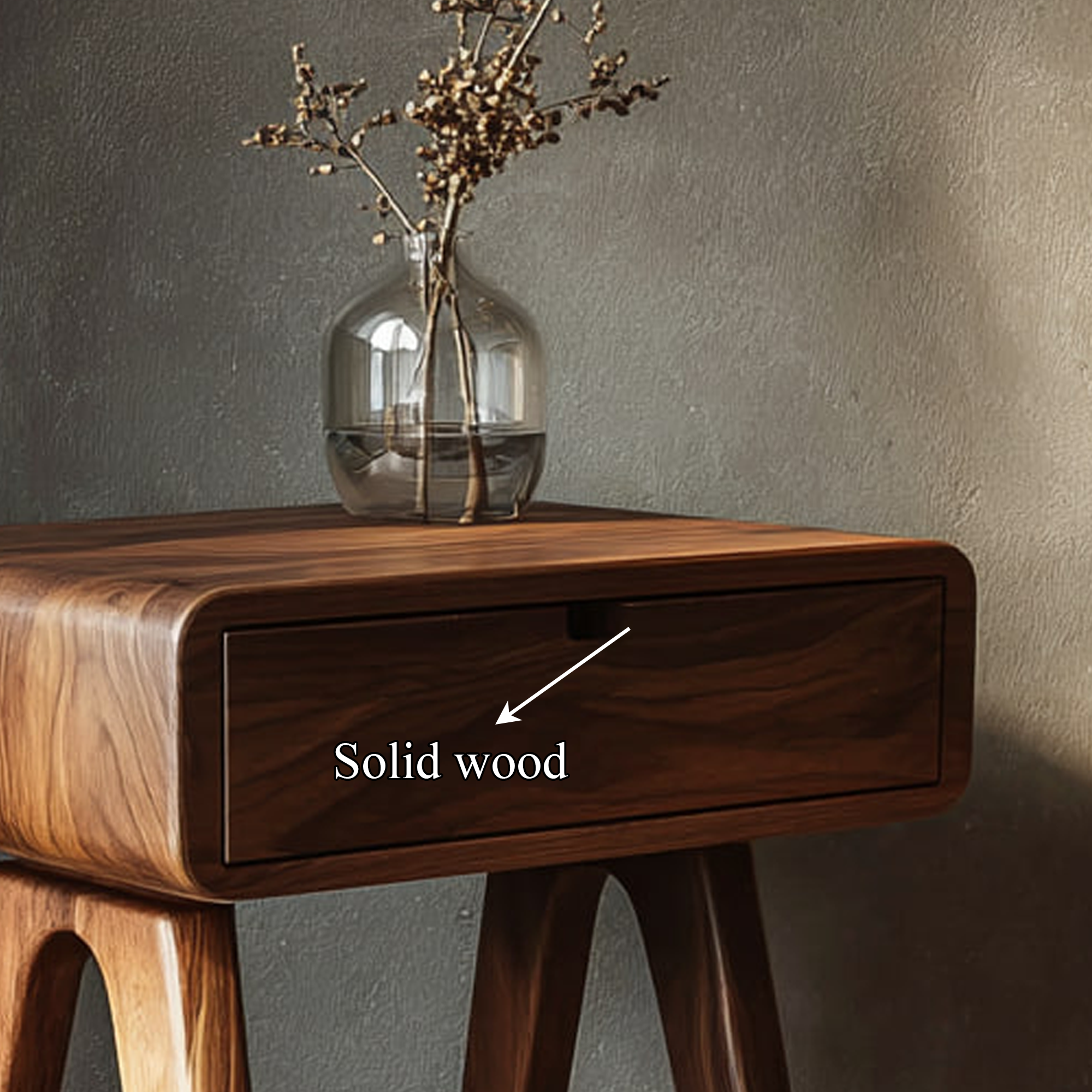 Modern Minimalist Nightstand Bedroom Or Guest Room SINLKICC021