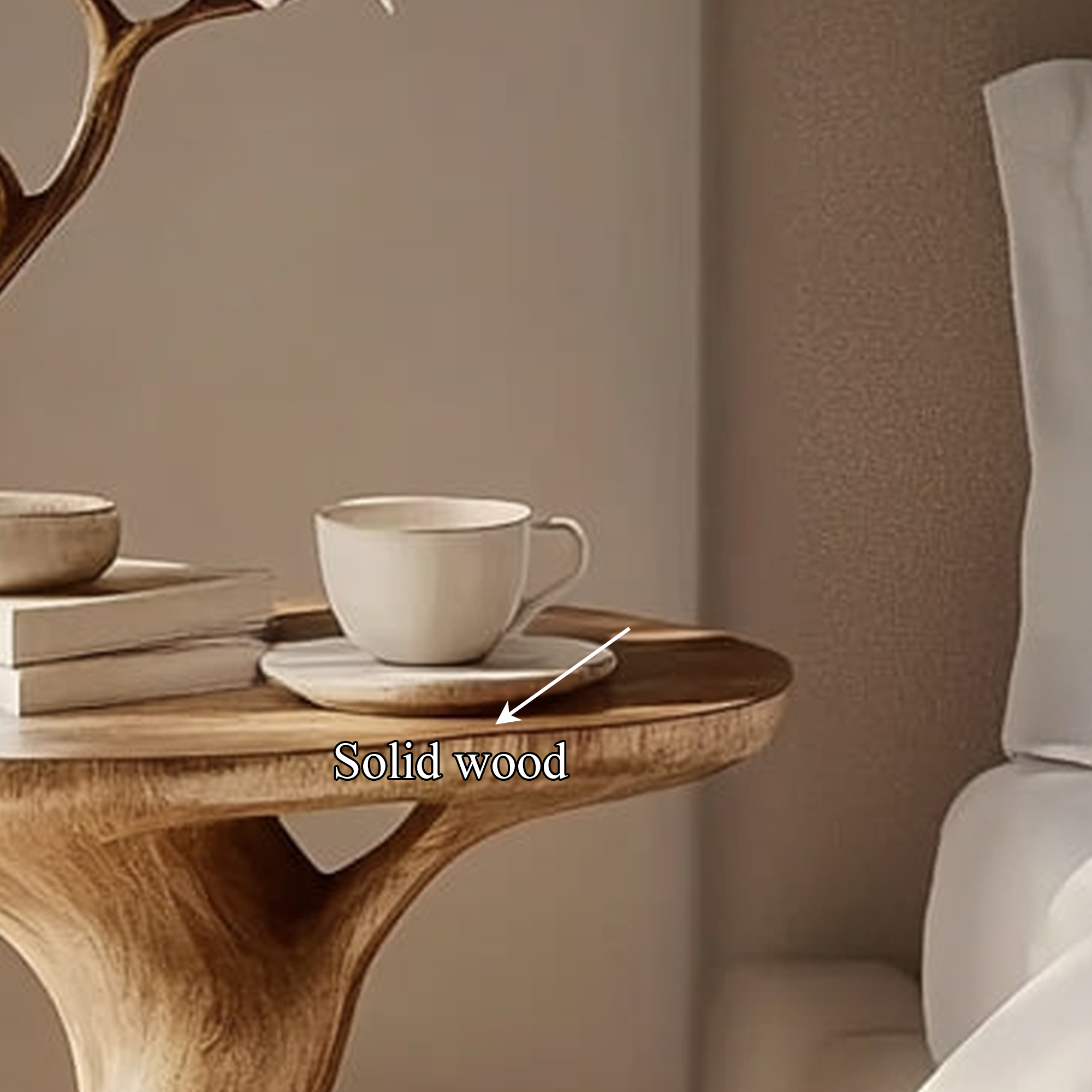 Rustic Tree Inspired Nightstand Bedroom Entryway SINLKIBT164