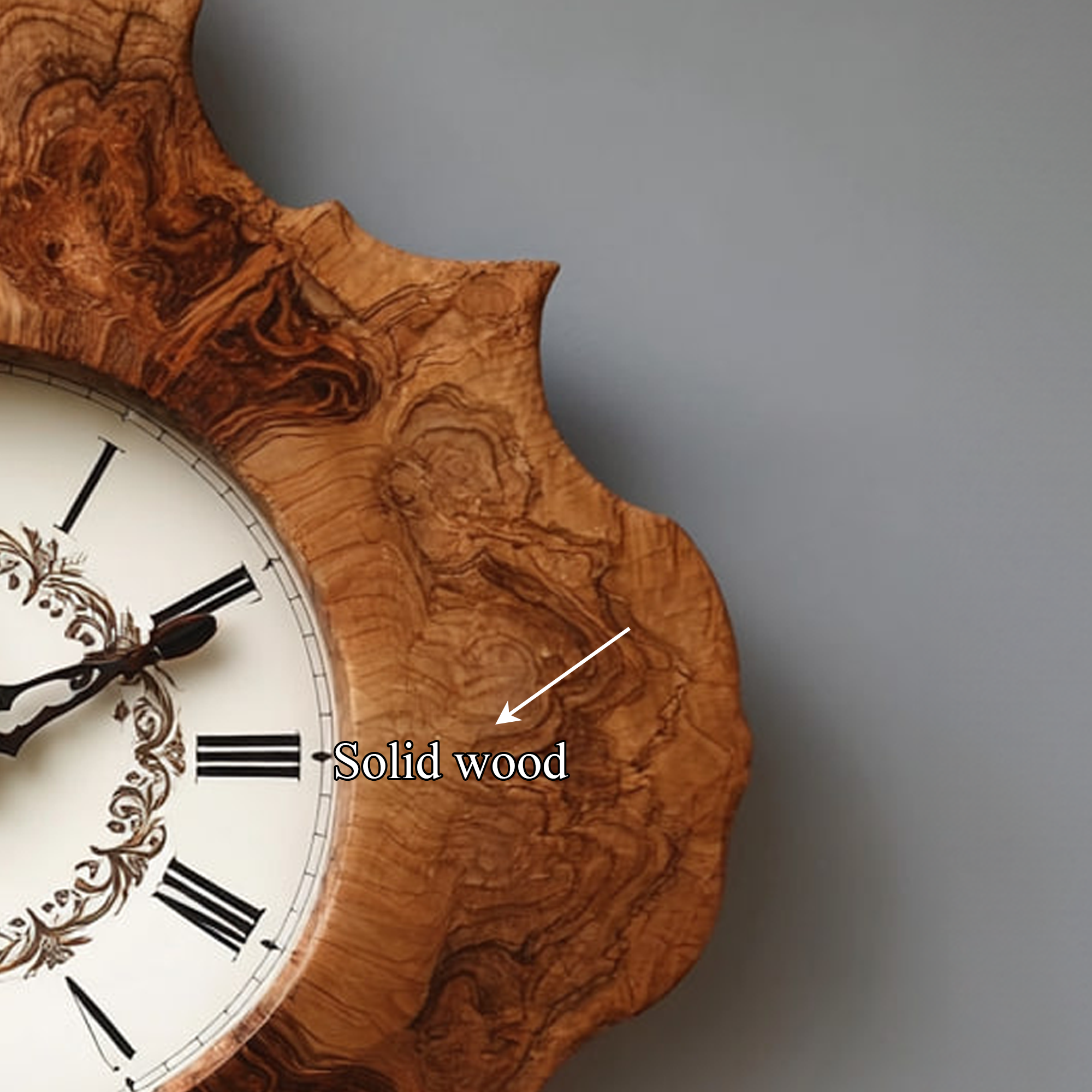Rustic Unique Wood Wall Clock Living Room Or Dining Area SINLKICK005