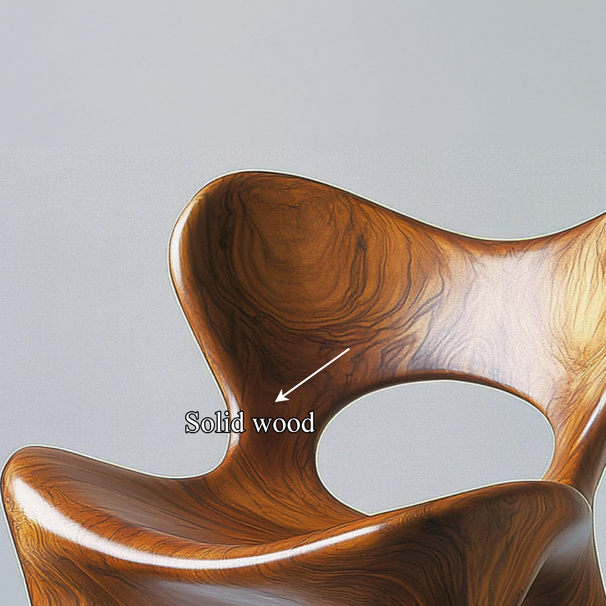 Organic Accent Chair Living Room Or Workspace SINLKIWC015