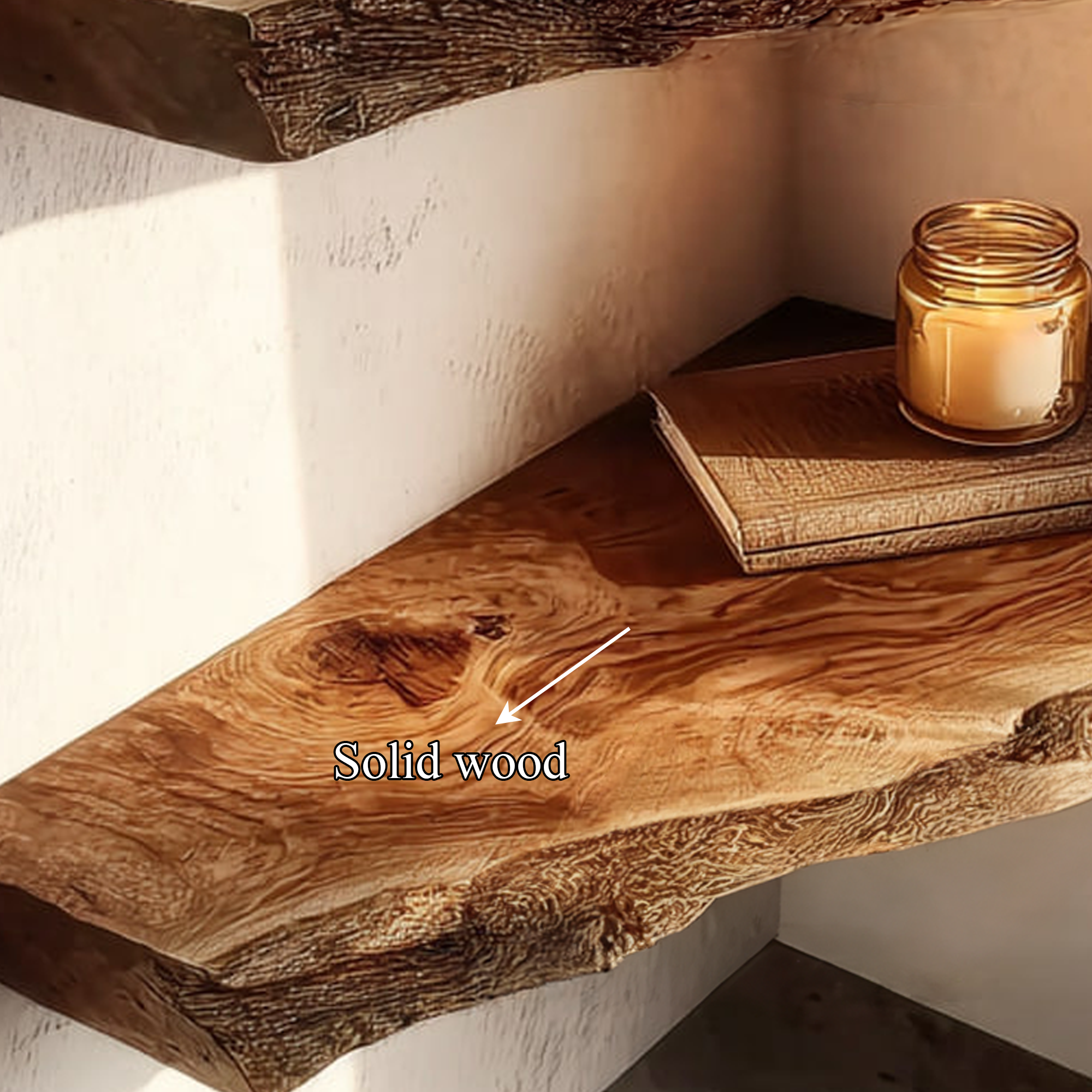 Rustic Floating Wall Shelf Hallway Or Bedroom SINLKIFL197