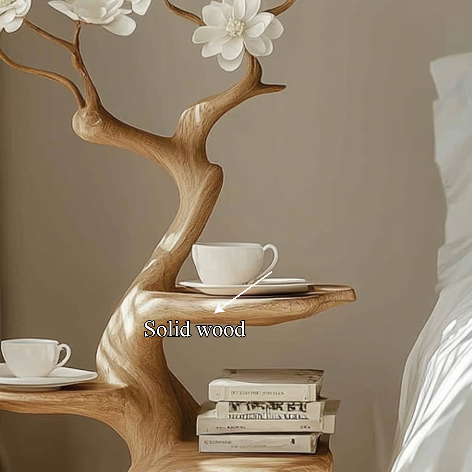 Rustic Decorative Side Table Living Room Reading Corner SINLKIBT151