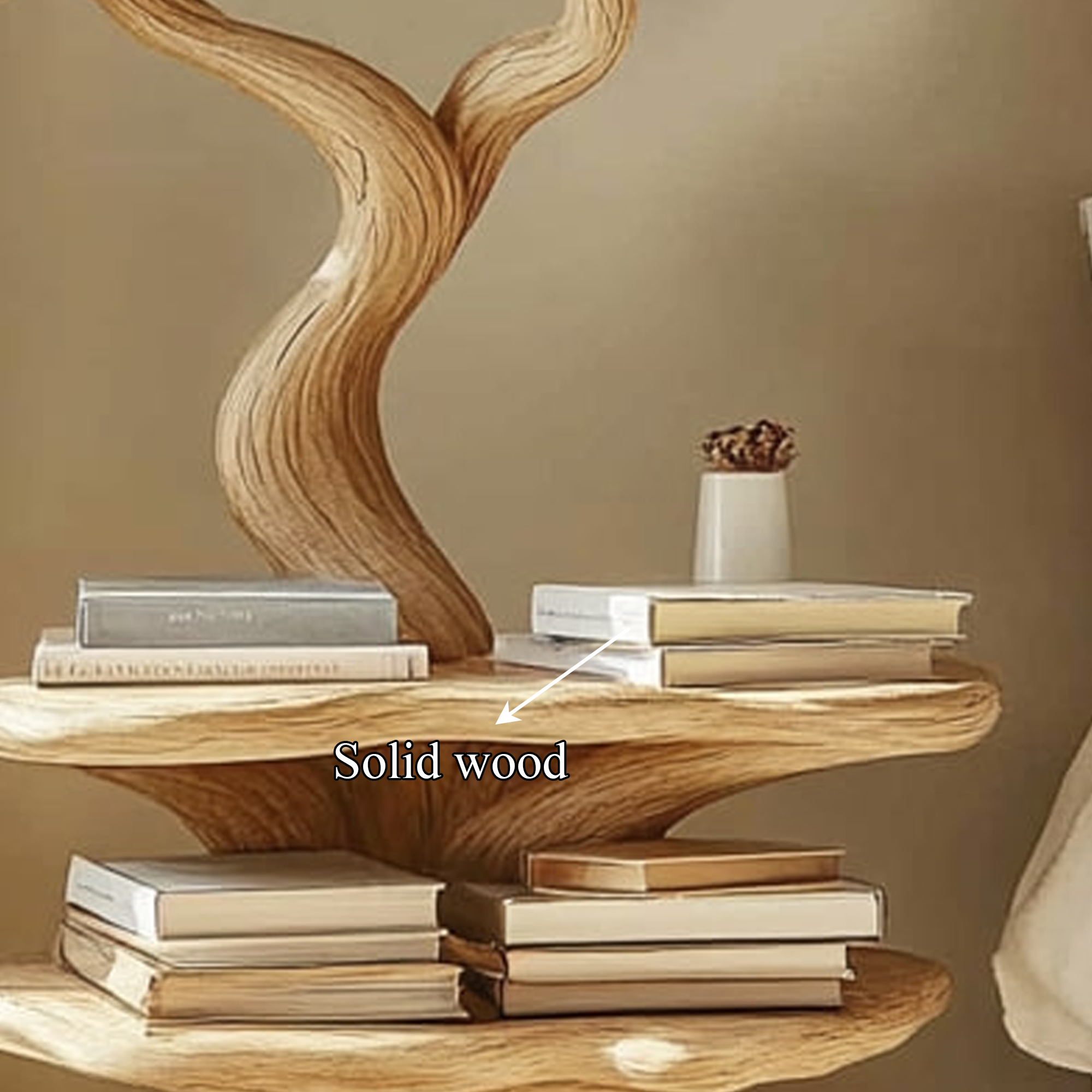 Rustic Artistic Nightstand Modern Bedroom Accent SINLKIBT157