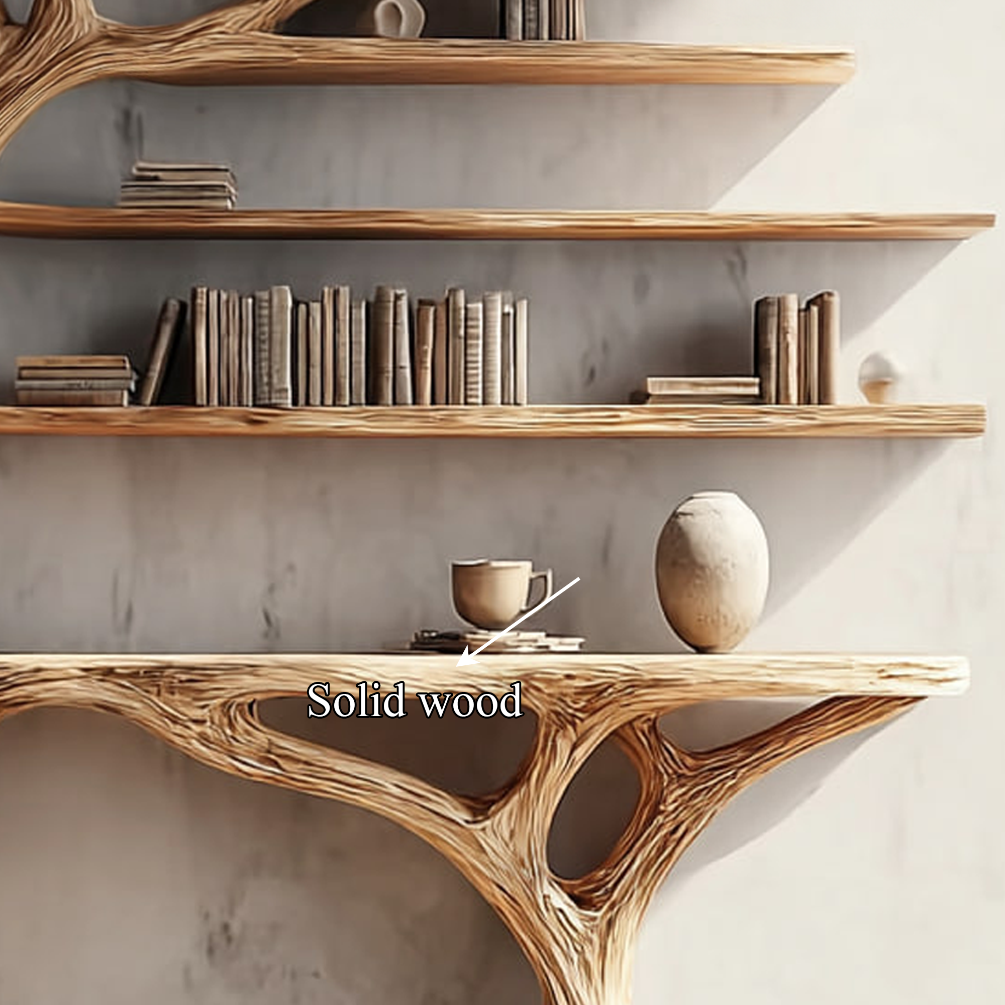 Rustic Console Table Wall Mounted Tree Living Room SINLKICS304