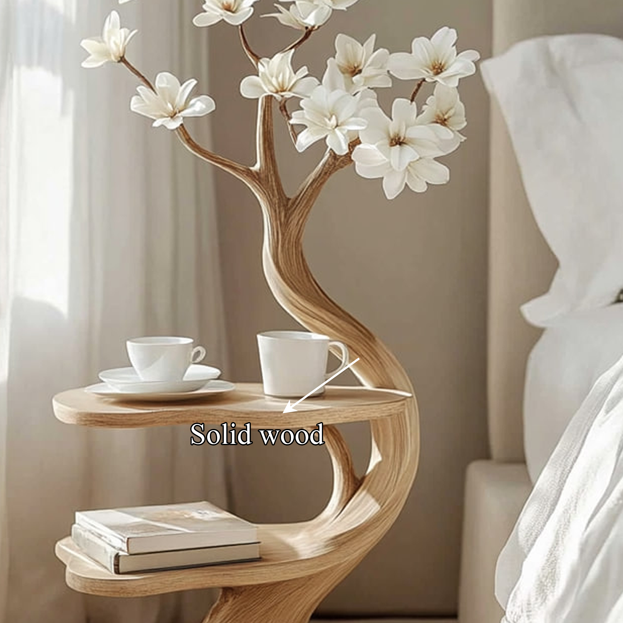 Rustic Branch End Table Modern Bedroom Entryway Nook SINLKIBT156