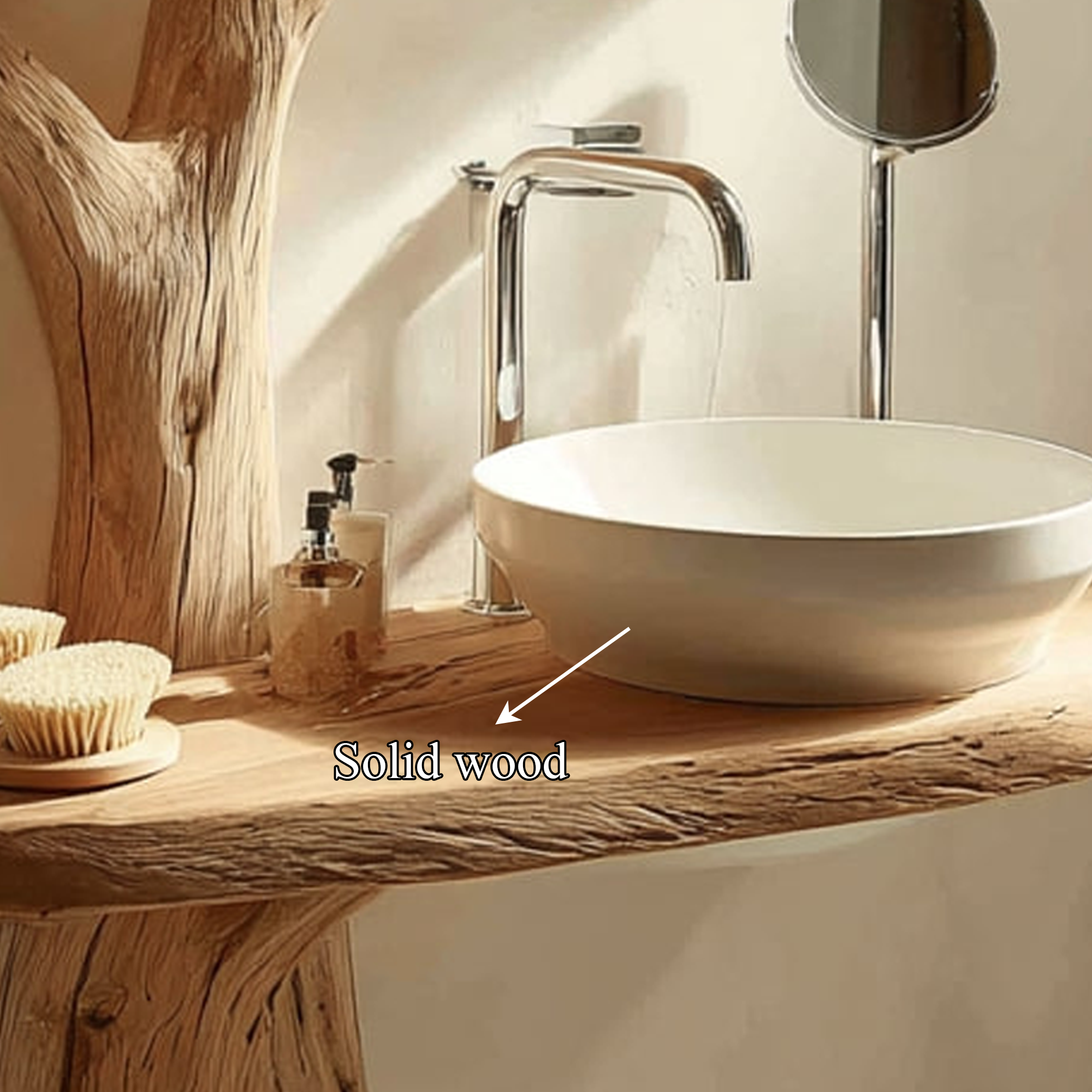 Rustic Branch Shape Vanity Bathroom Or Spa Room SINLKITBB009
