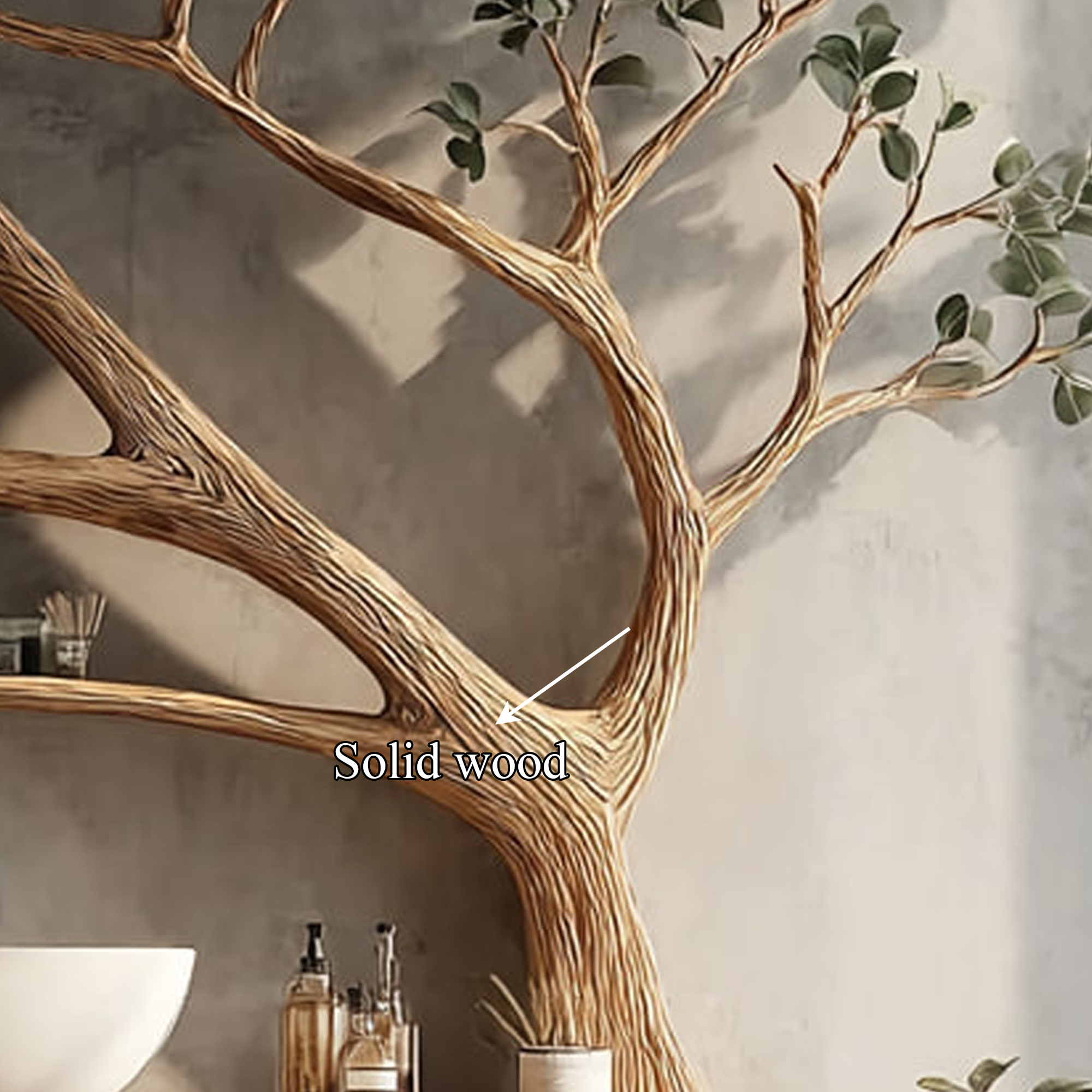 Rustic Tree Branch Vanity Bathroom Or Spa Room SINLKITBB014