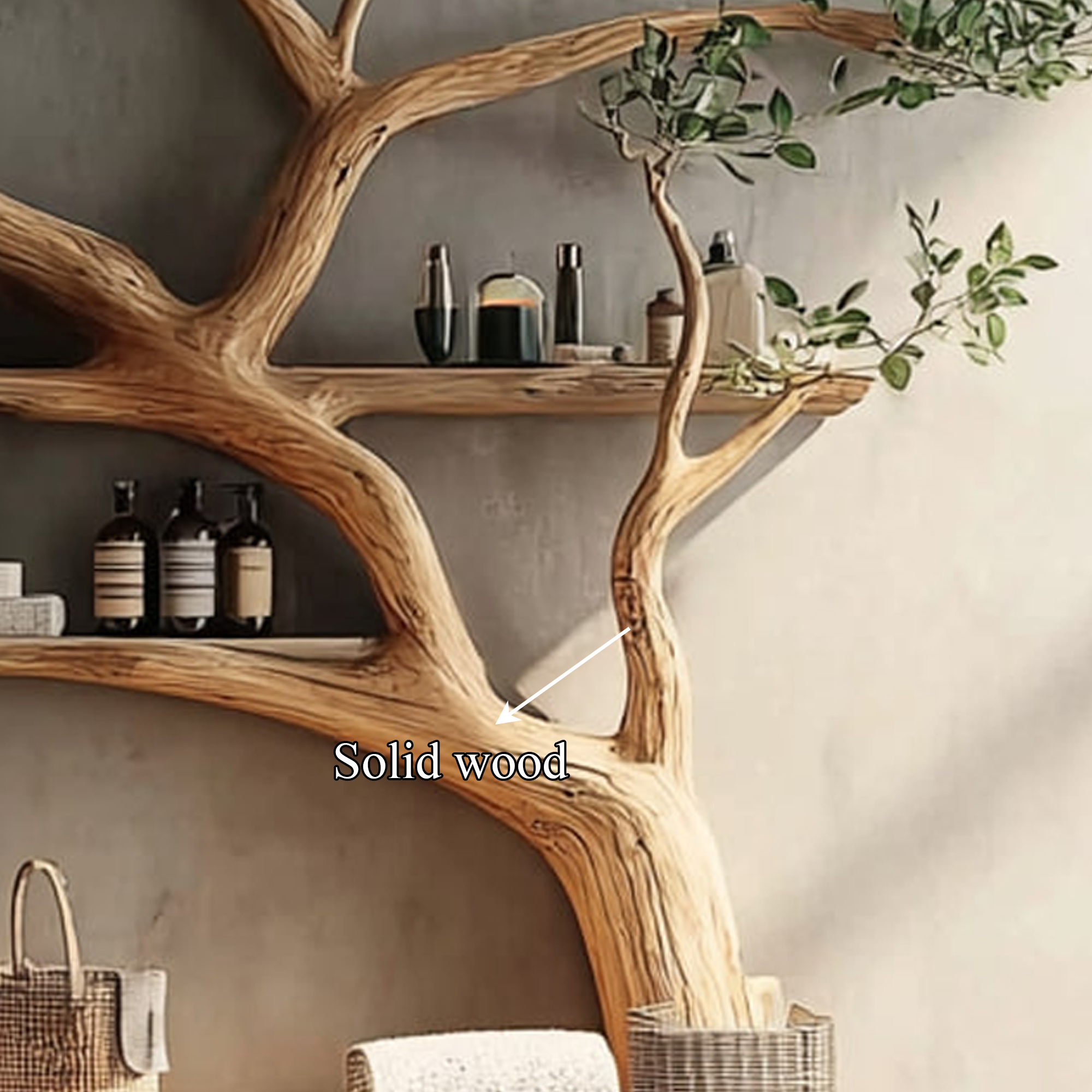 Rustic Organic Tree Branch Vanity Bathroom Or Spa Room SINLKITBB015