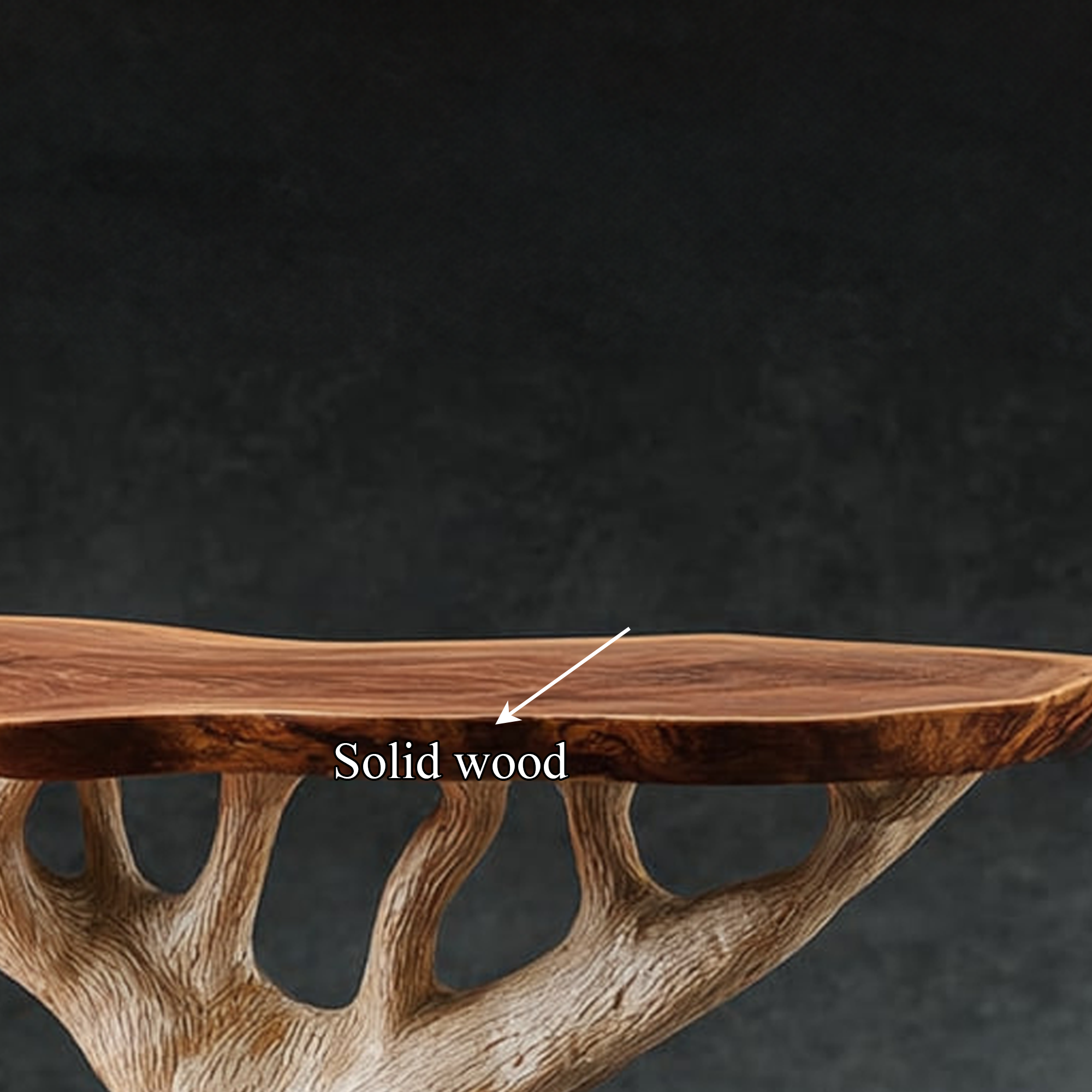 Rustic Sculptural Bedside Table Bedroom Or Living Accent SINLKIBT132