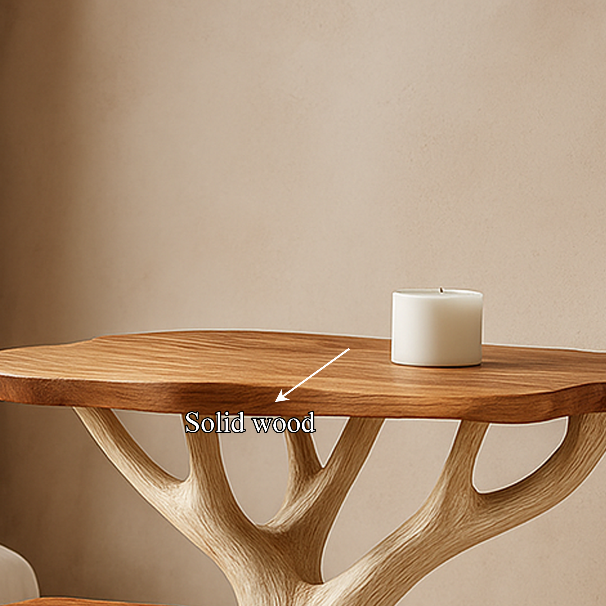 Rustic Tree Bedside Table Bedroom SINLKIBT142