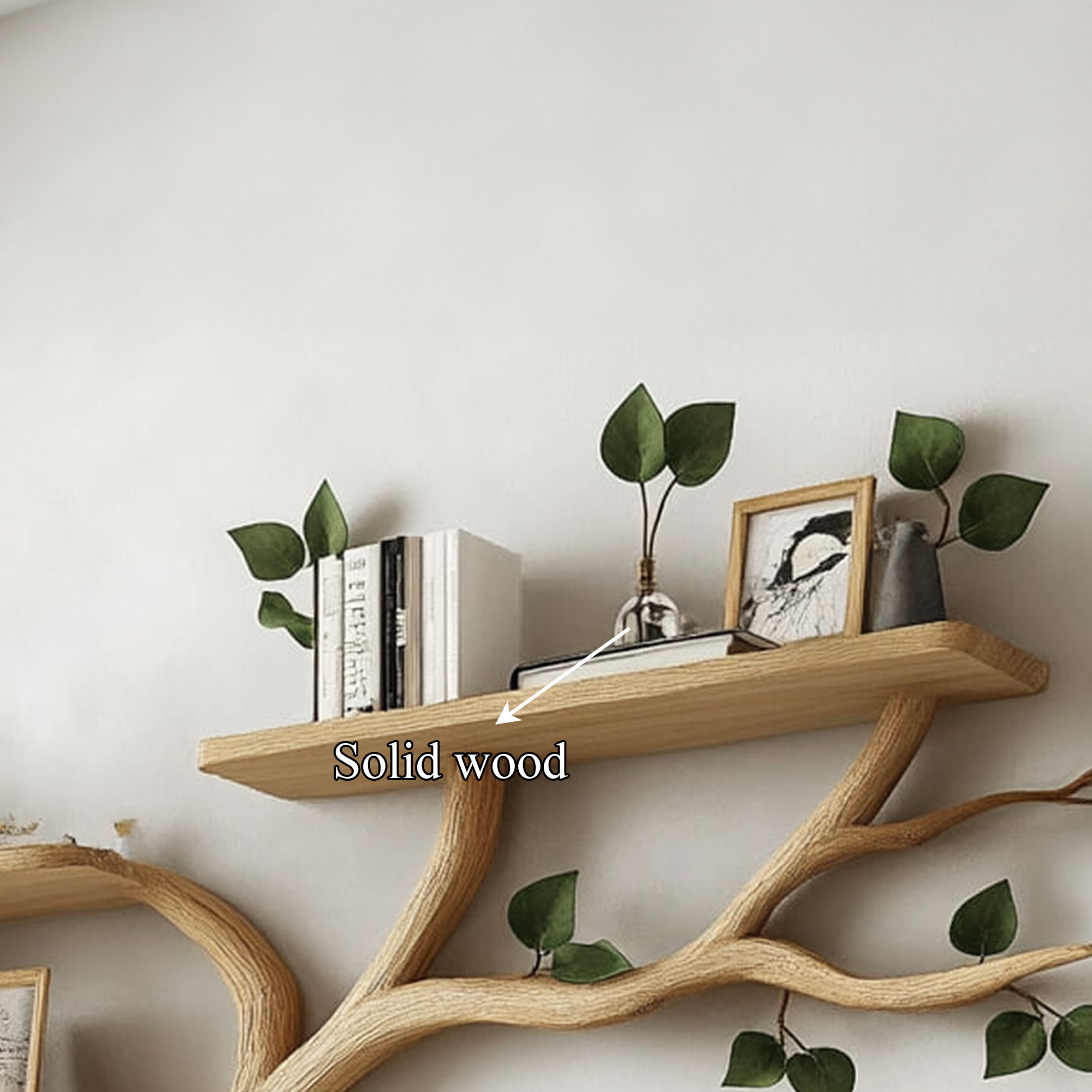 Rustic Tree Branch Bookshelf Modern Home SINLKITBS061