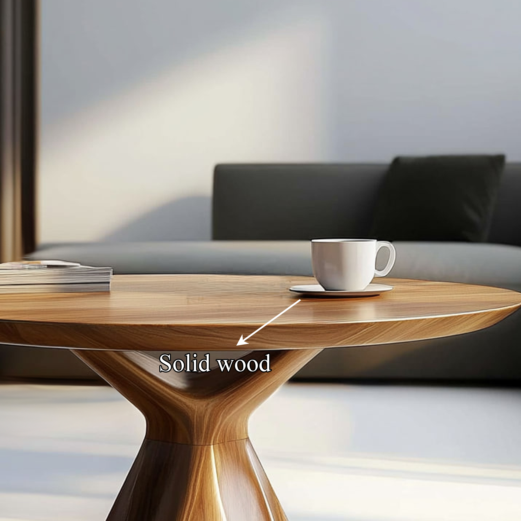 Modern Sculptural Round Table Living Room Lounge Room SINLKICF198