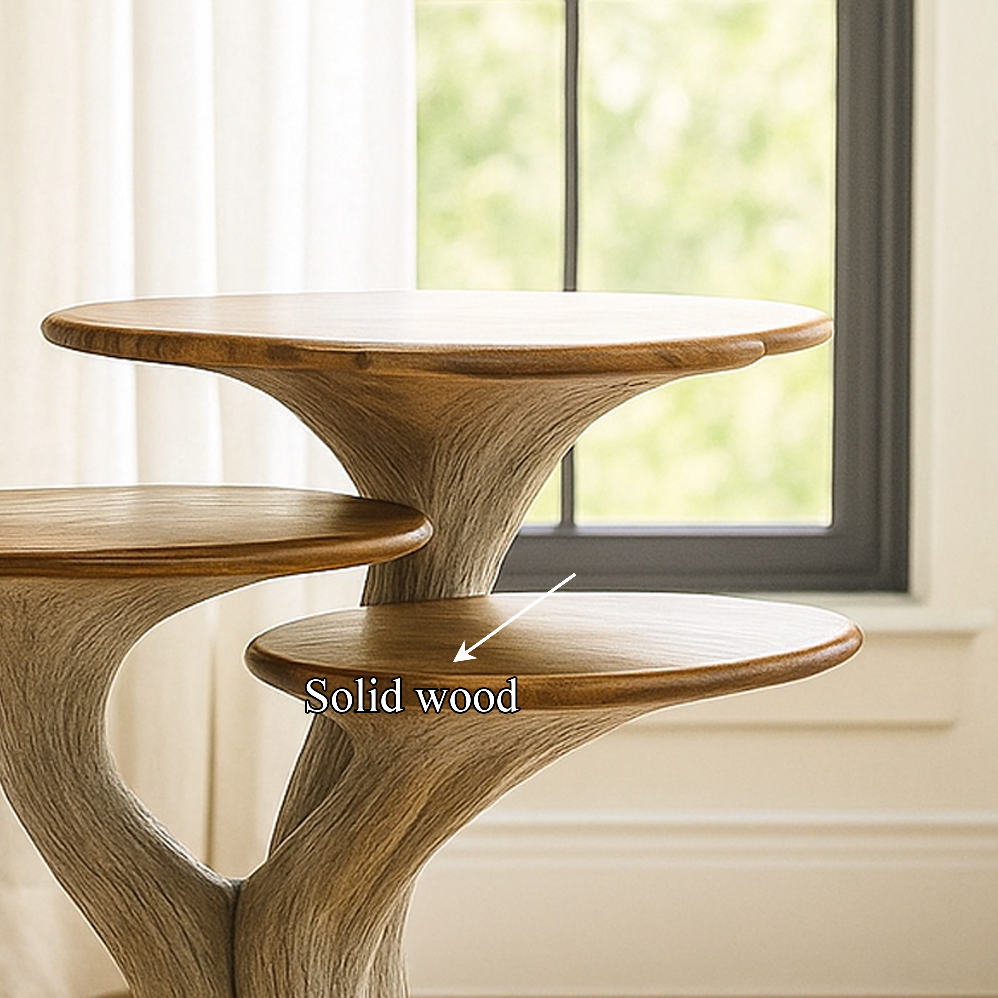 Rustic Tree End Table Living Room SINLKIBT143