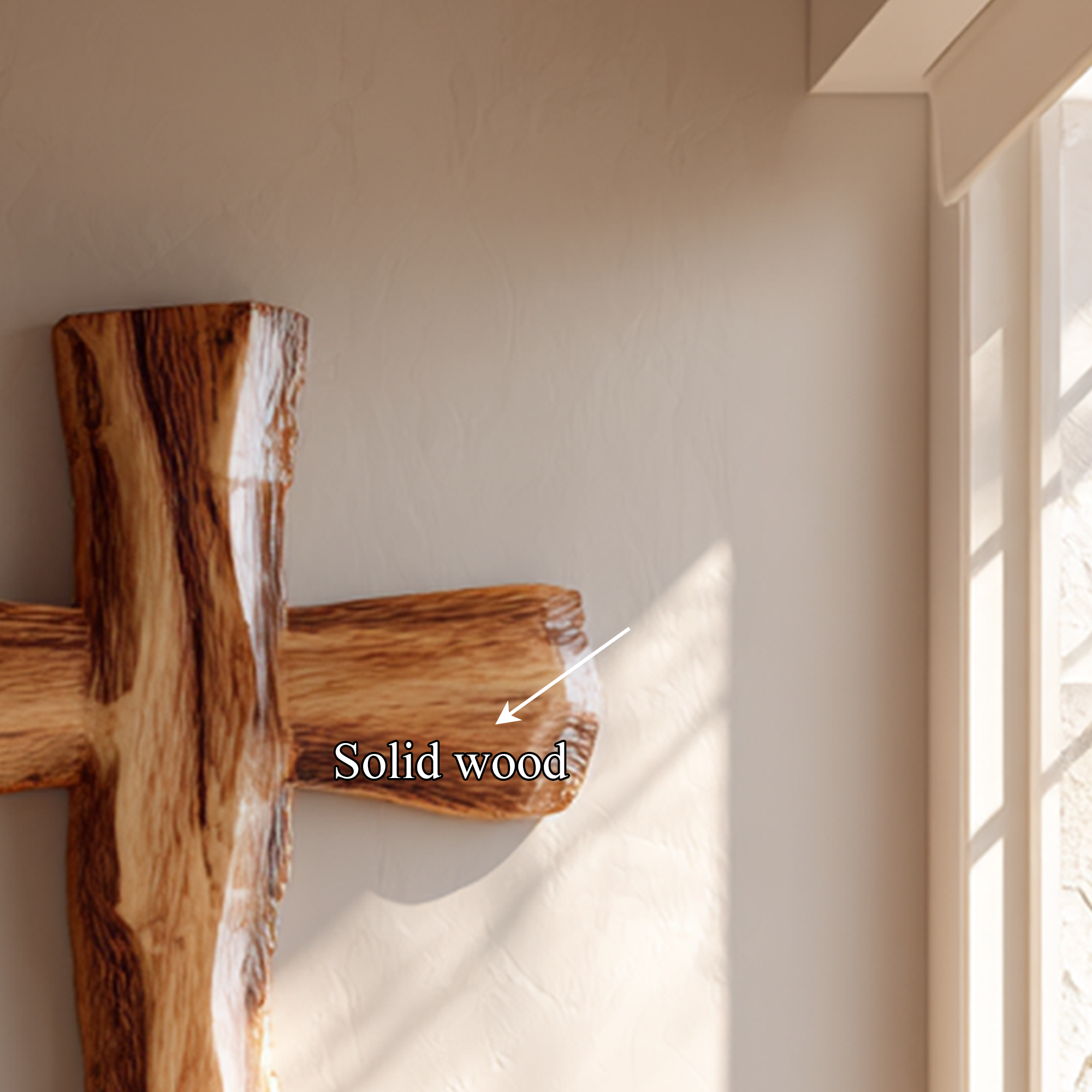 Rustic Spiritual Wall Cross Bedroom And Reading Room SINLKIWD008