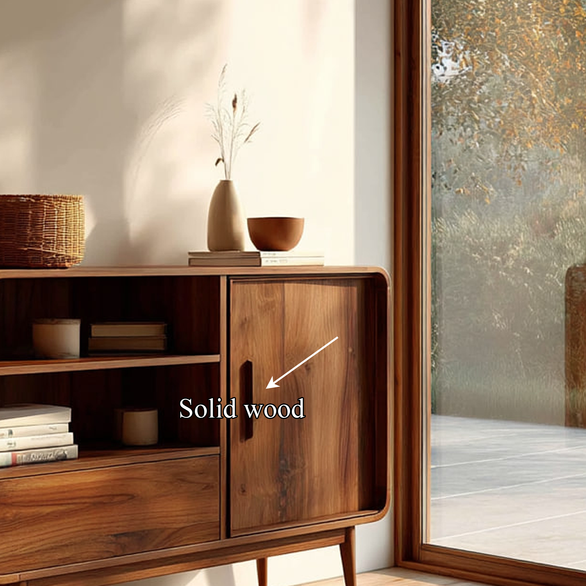 Mid Century Modern Console Cabinet Living Room Or Entryway SINLKISC263