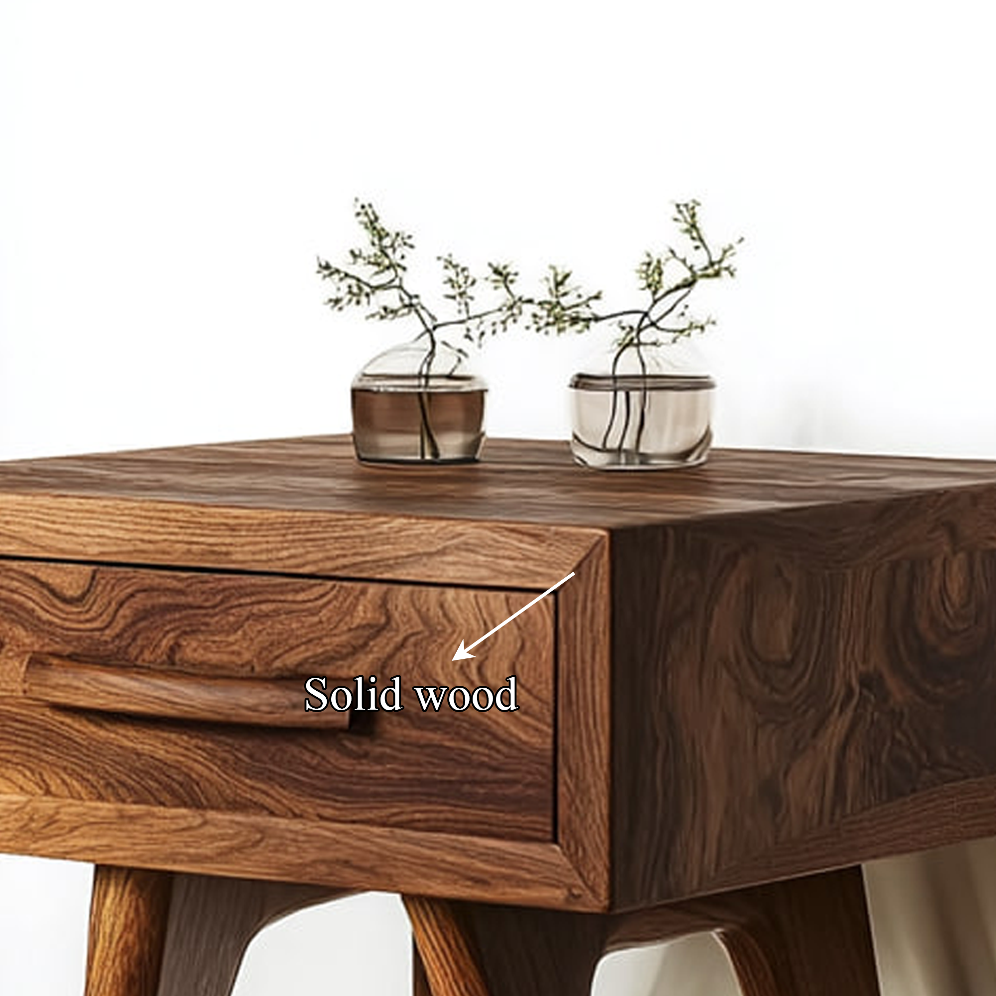 Organic Modern Accent Nightstand Bedroom Or Living Room SINLKICC022