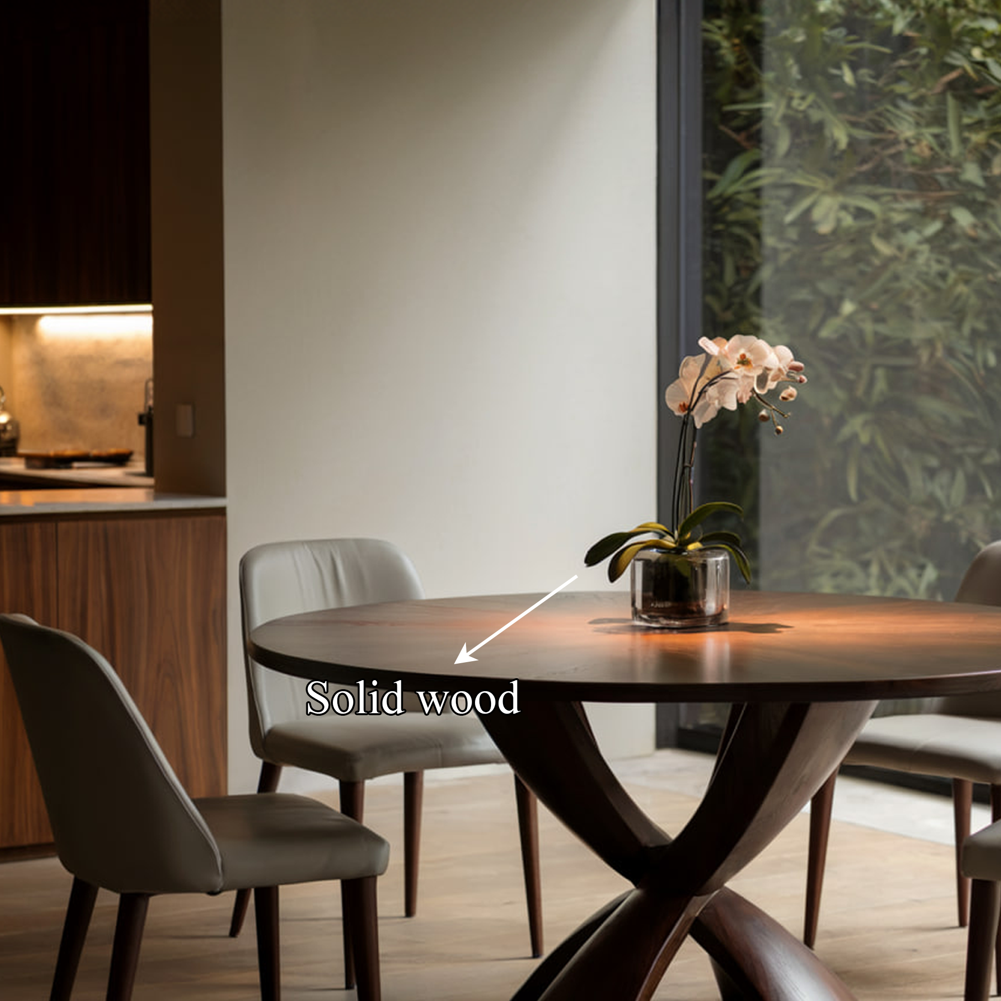 Mid Century Round Dining Table Sculptural Kitchen SINLKIDT125