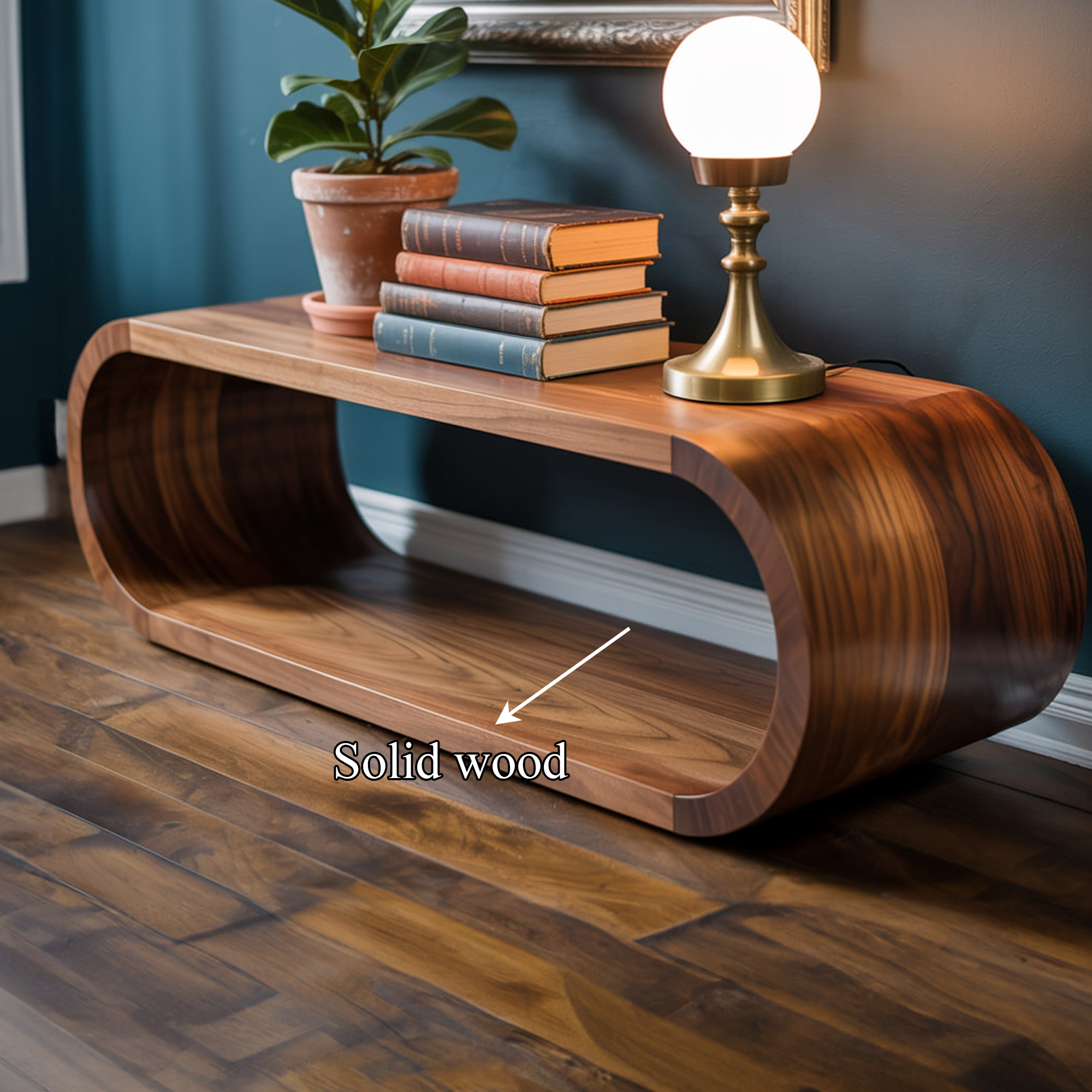 Organic Modern Curved Storage Cabinet Entryway Or Living Room SINLKISC283