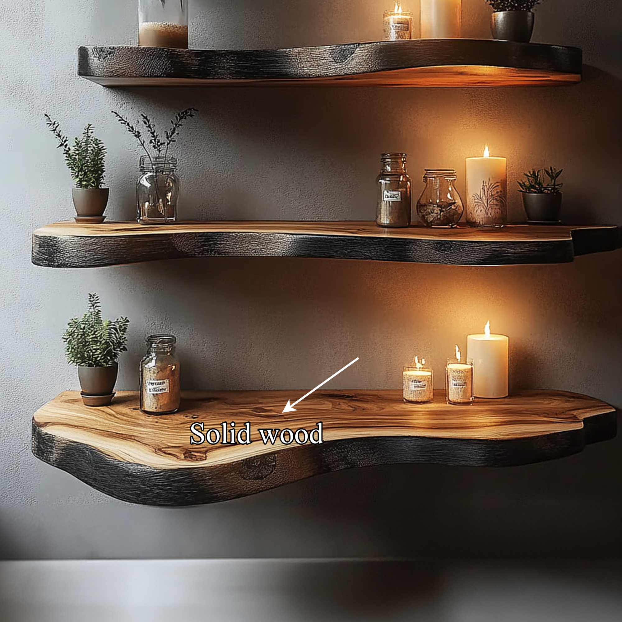 Rustic Floating Shelf Boho Living Room Or Bedroom SINLKIFL309