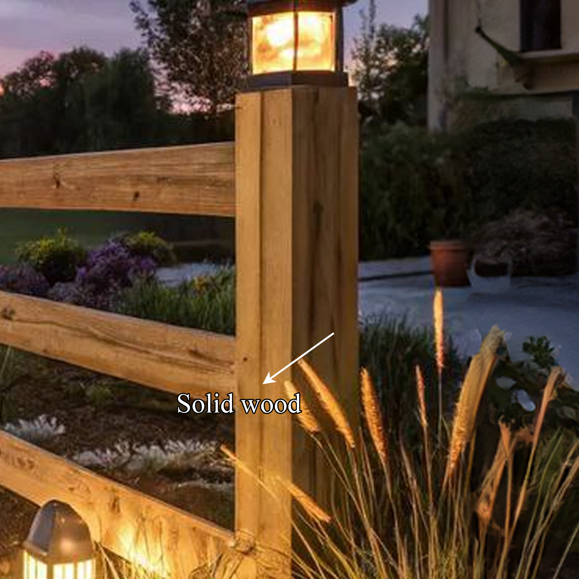 Rustic Farmhouse Fence For Garden And Walkway Decor SINLKIWF003