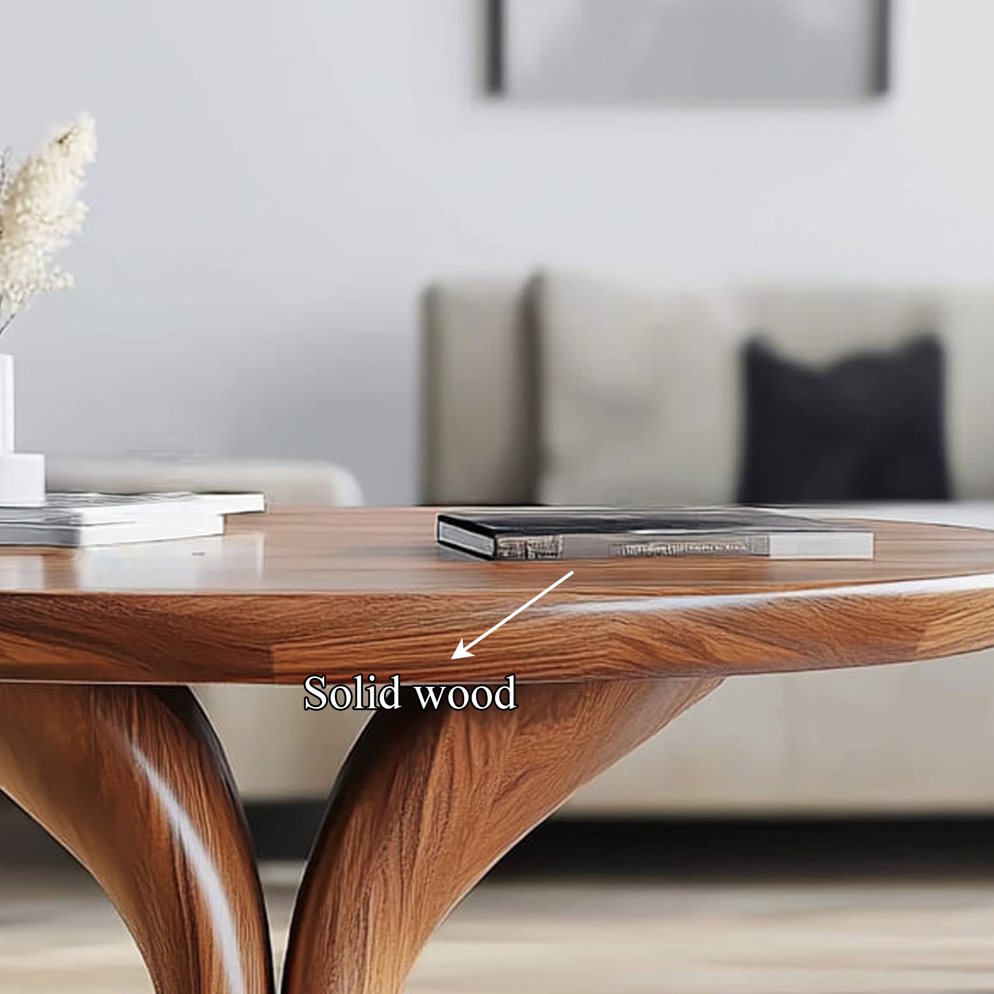 Modern Sculptural Coffee Table Living Room SINLKICF200
