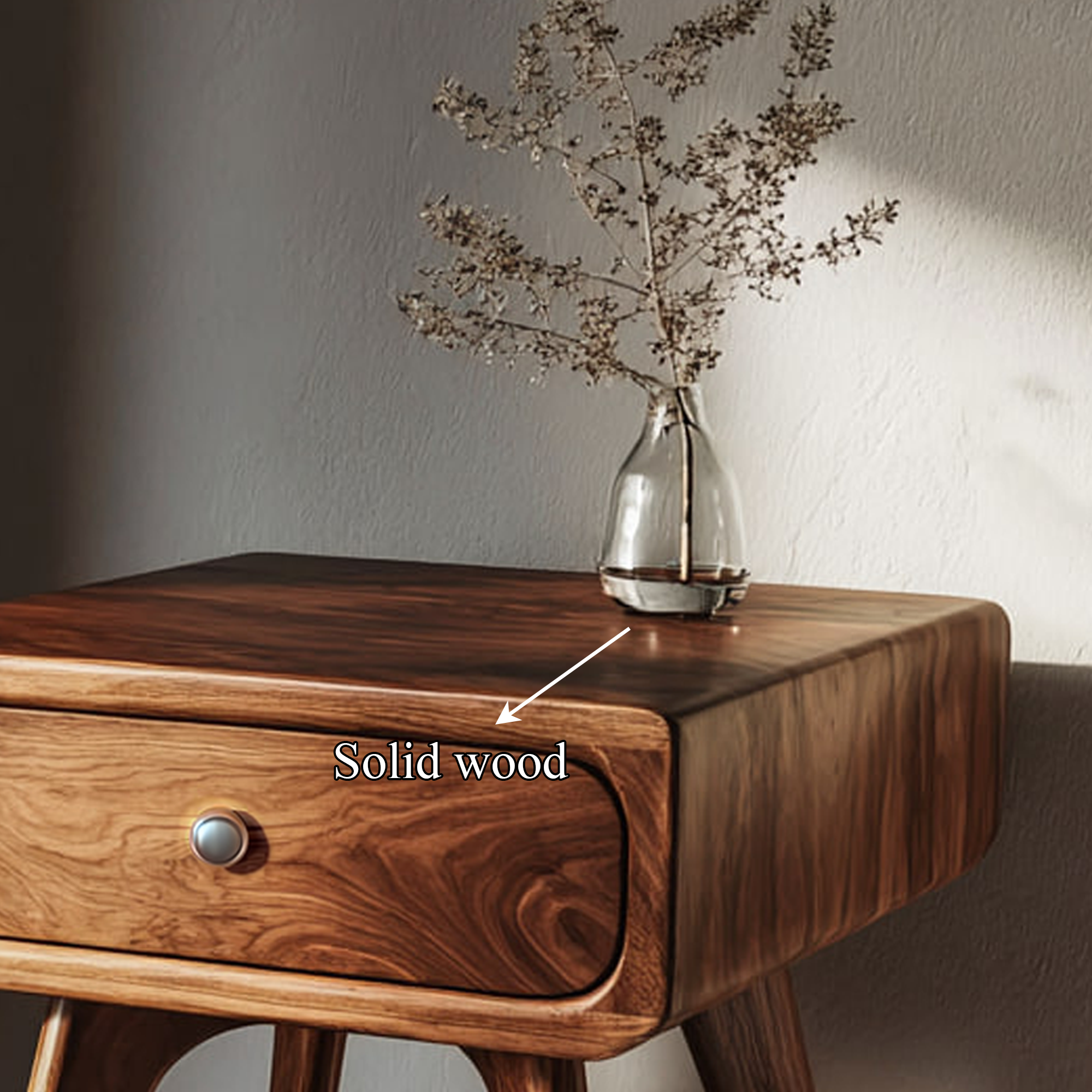 Modern Organic Nightstand Bedroom Or Reading Room SINLKICC020