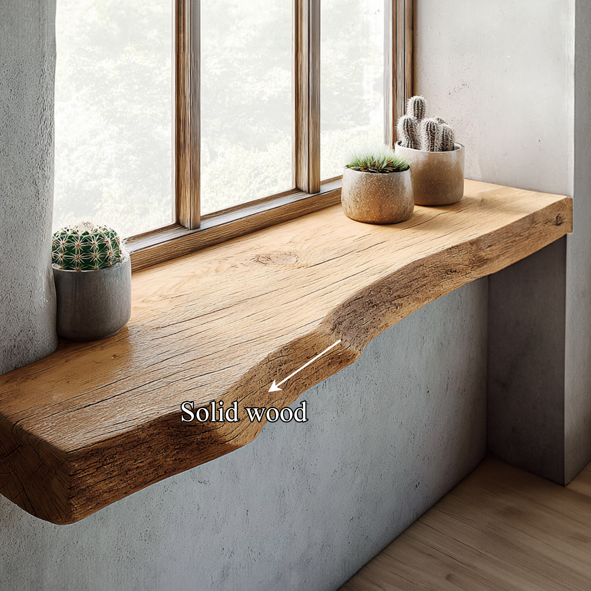Rustic Floating Window Shelf Living Room SINLKIFL186