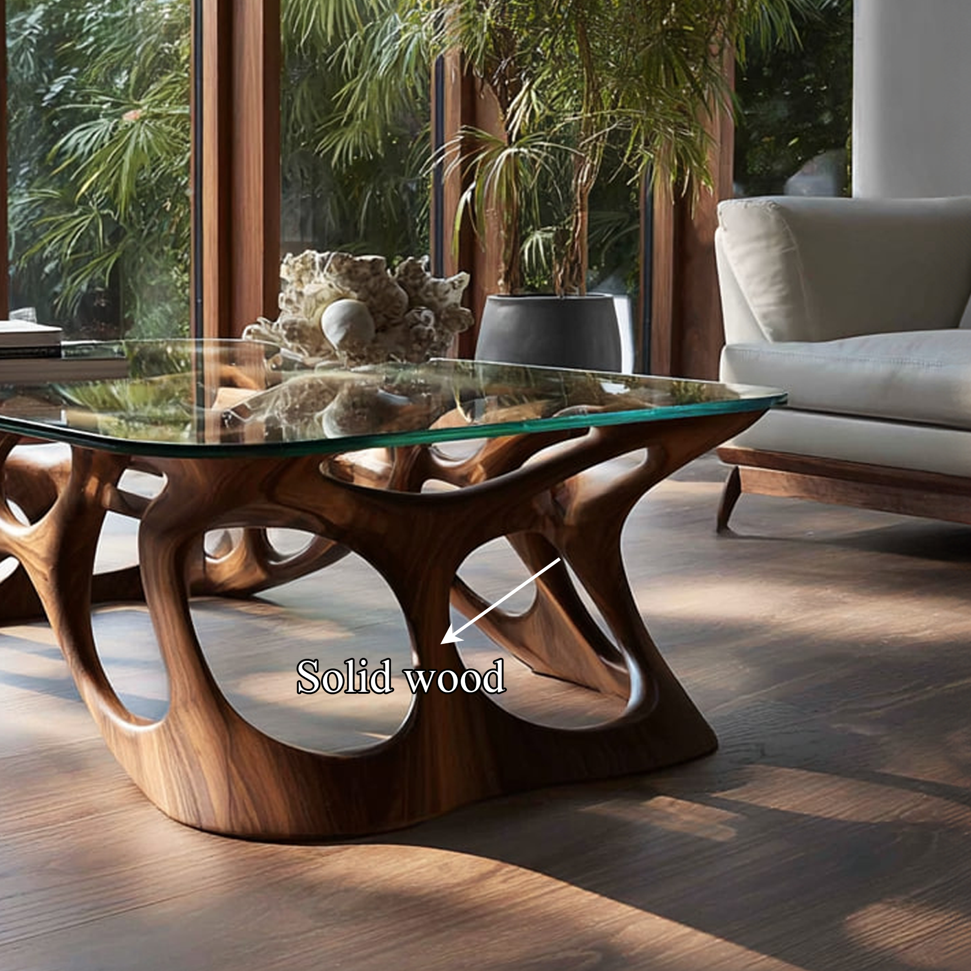 Mid Century Modern Coffee Table Open Living Room SINLKICF079