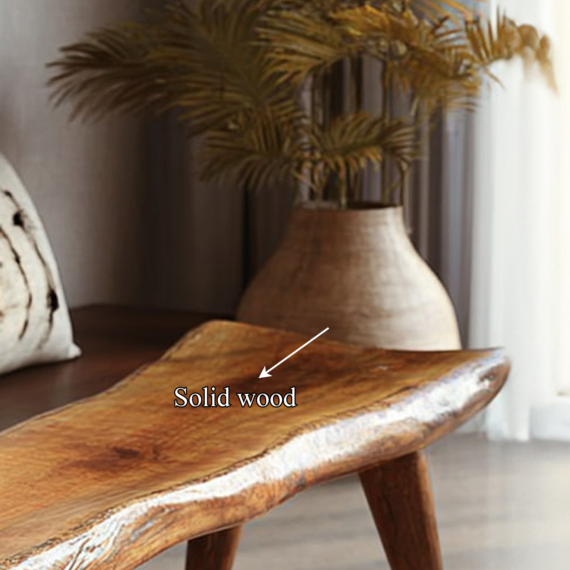 Rustic Live Edge Bench Entryway Hallway Accent Furniture SINLKIRS023
