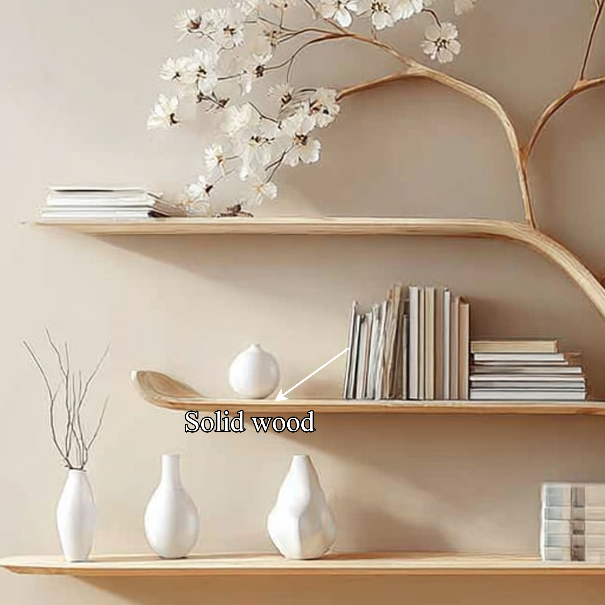 Mid Century Tree Bookshelf Modern Living Bedroom SINLKITB270