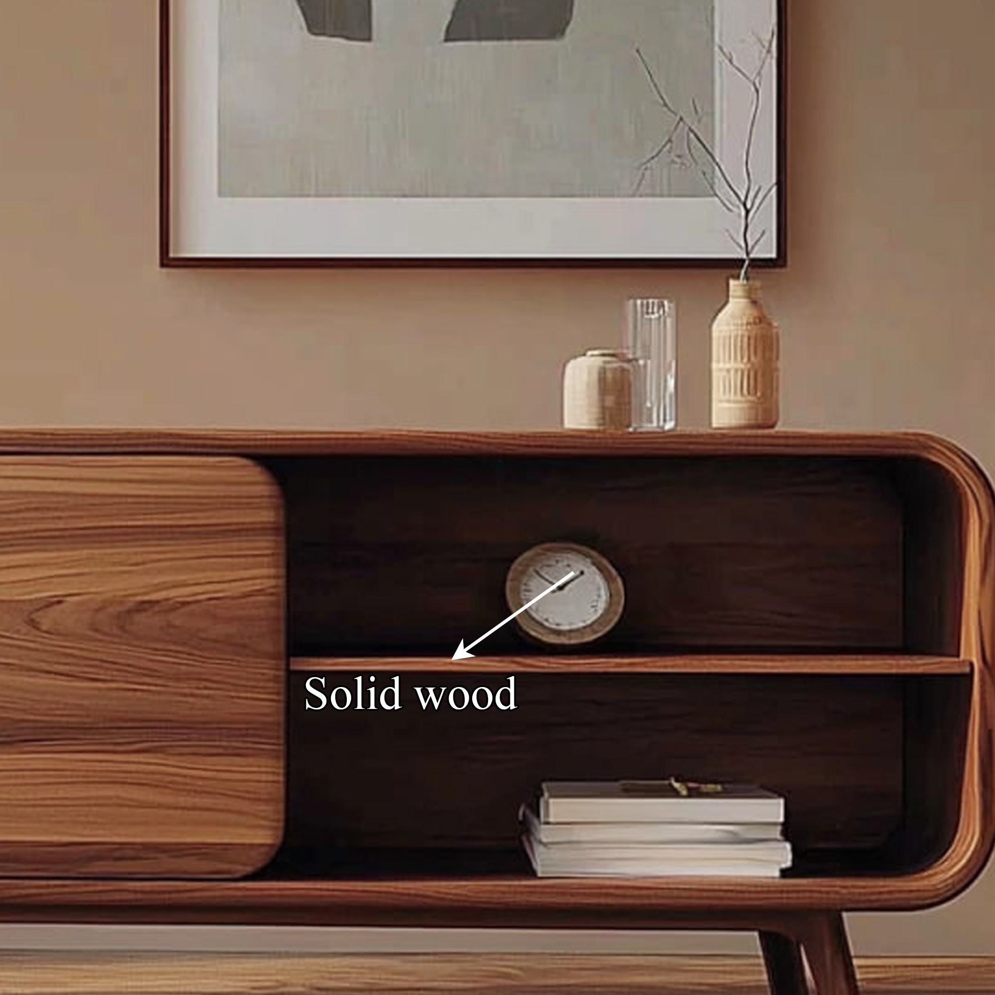 Mid Century Wood Organizer Cabinet Hallway Or Living Room SINLKISC264