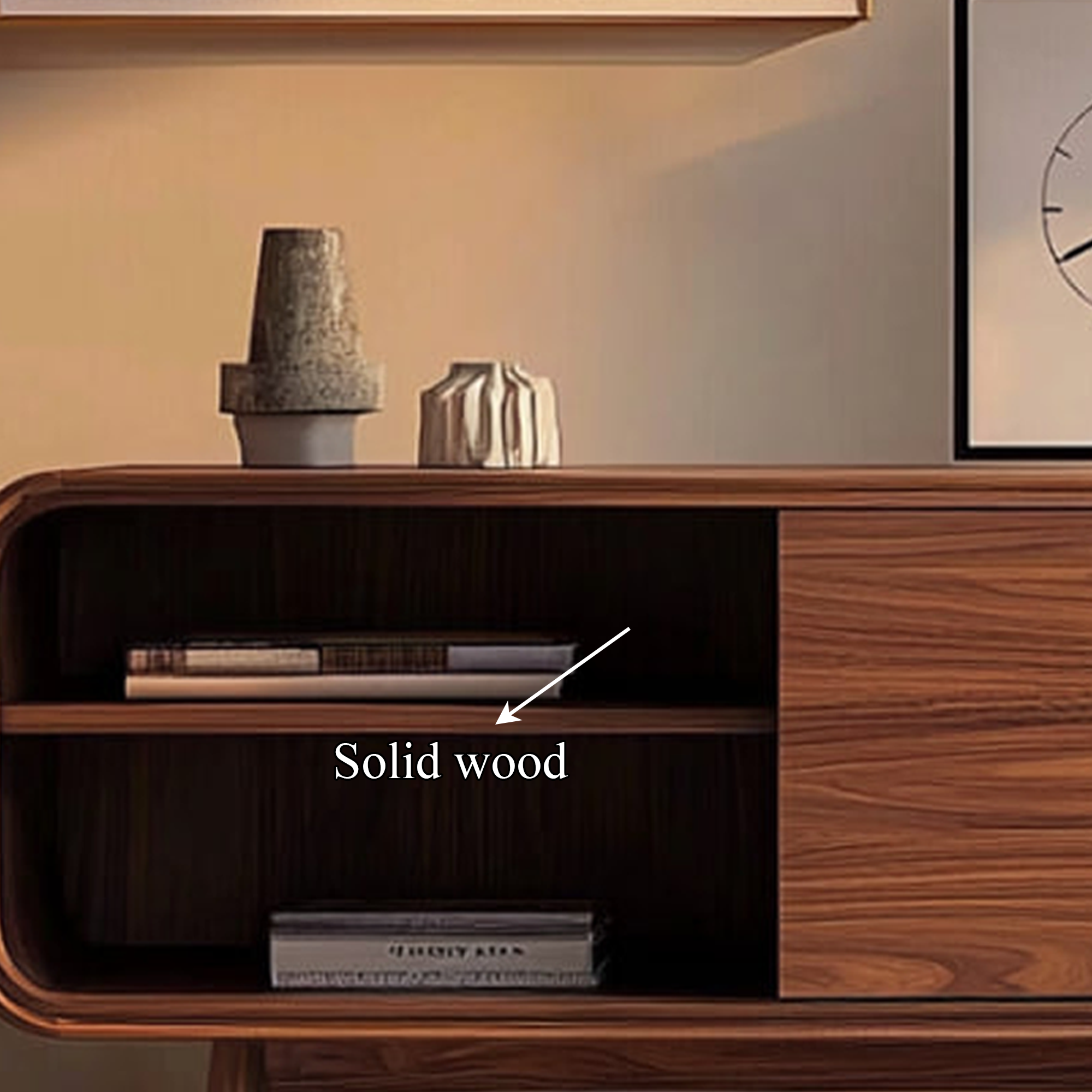 Mid Century Modern Bookshelf Cabinet Living Room Or Study Room SINLKISC265