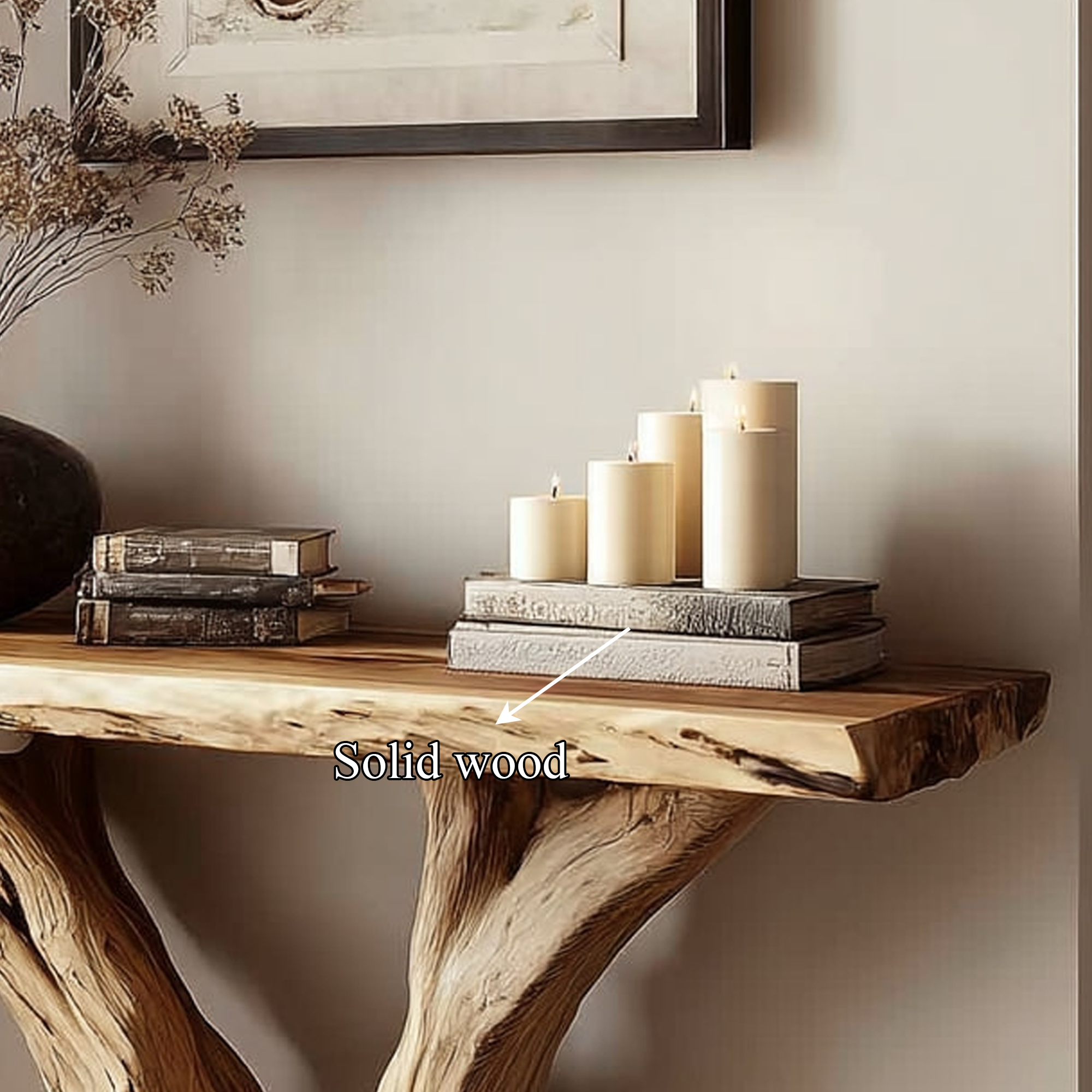 Rustic Console Table Accent Living Room SINLKICS251