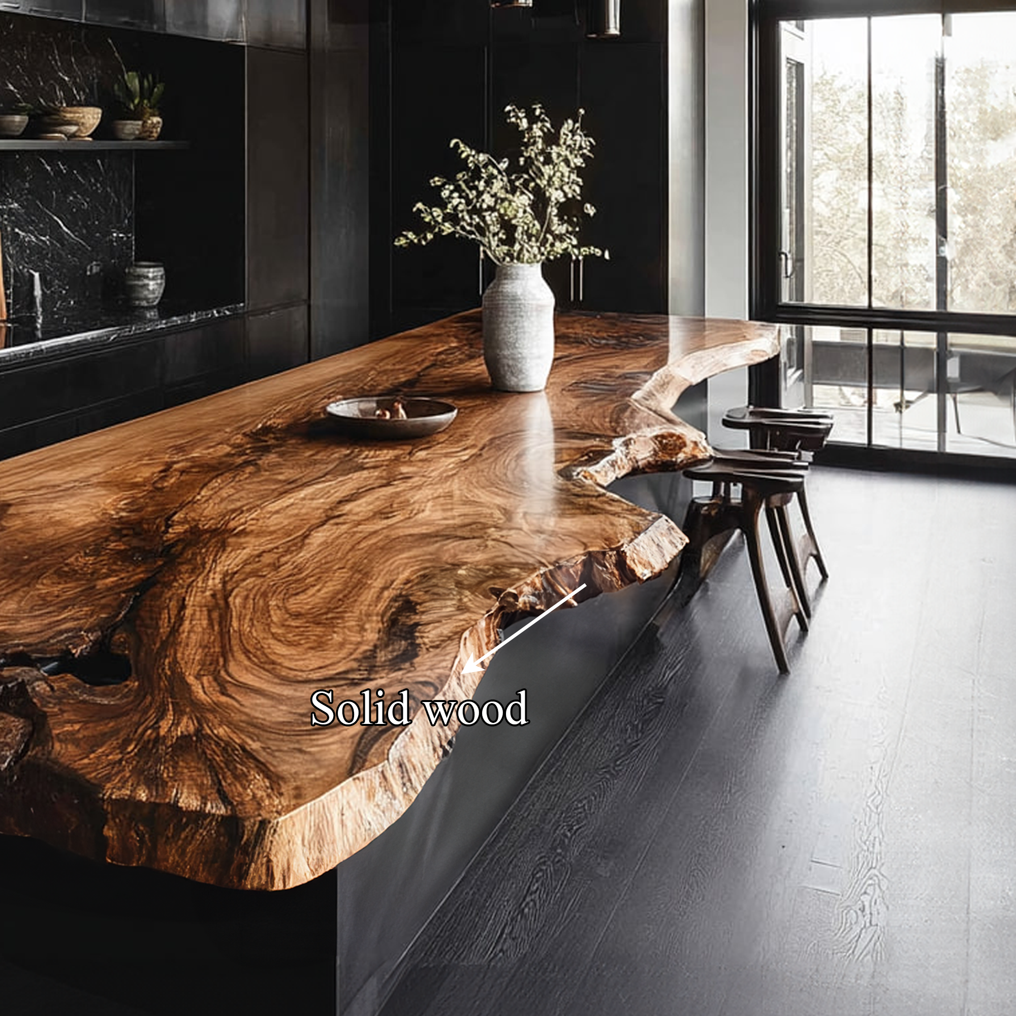 Rustic Contemporary Kitchen Island Kitchen Or Breakfast Area SINLKIBE111