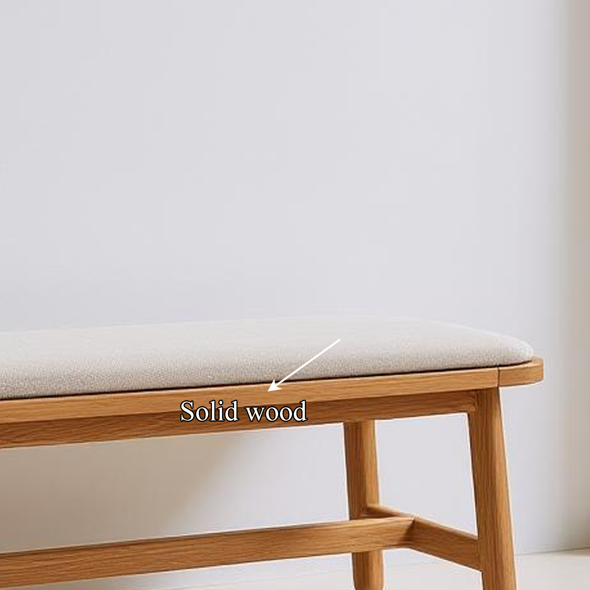 Mid Century Bench Bedroom Accent Furniture SINLKIRS030