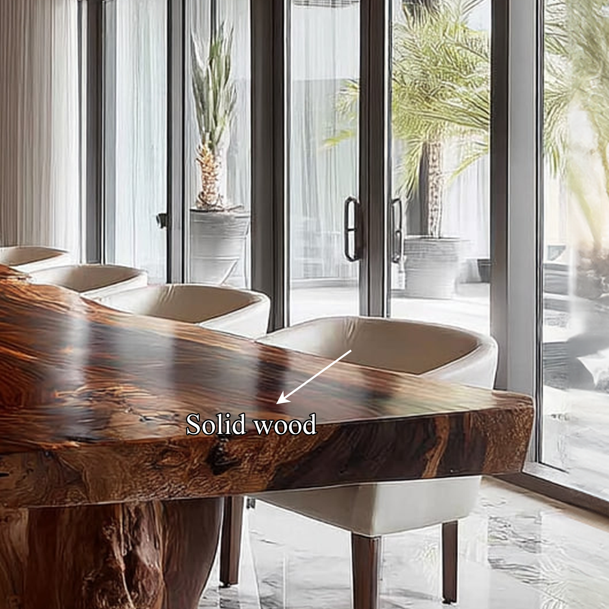 Rustic Dining Table For Warm Dining Room SINLKIDT091