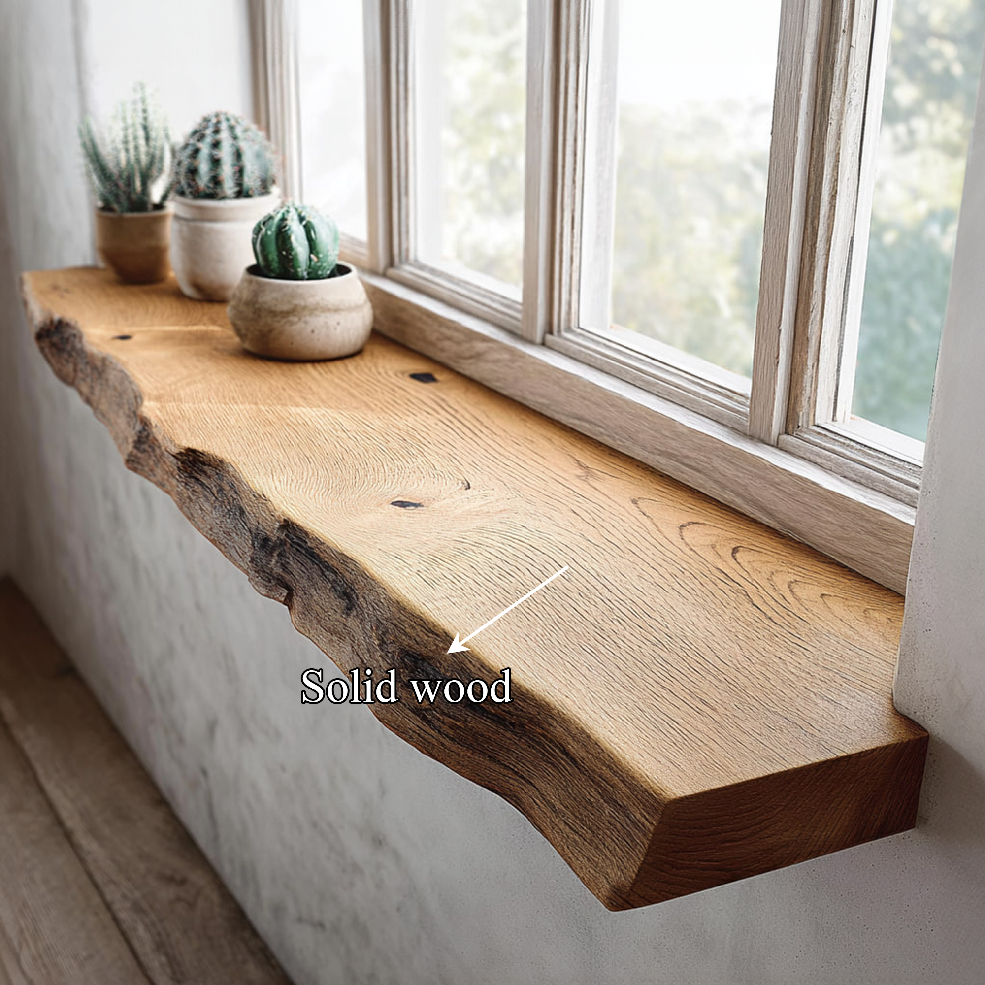 Rustic Floating Window Shelf Kitchen Dining Entryway SINLKIFL187